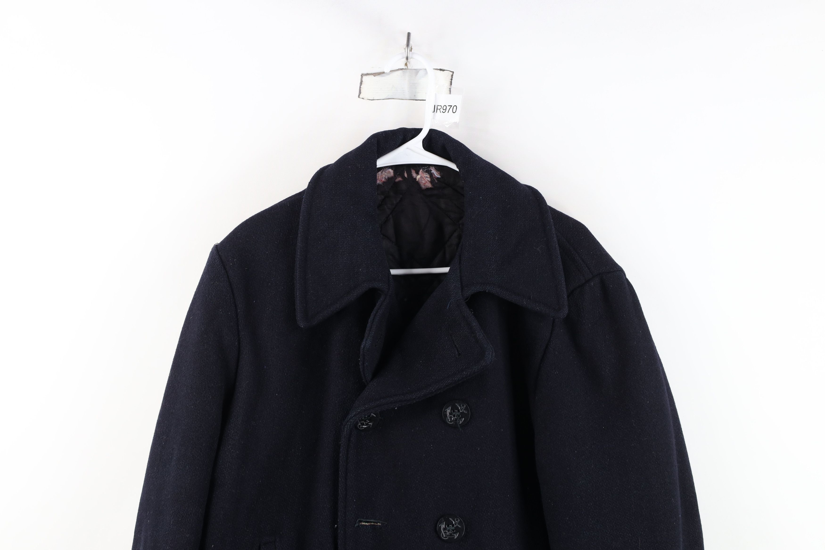 Vintage Vintage 50s 60s Streetwear CPO Naval Navy Peacoat Jacket USA Size US XXL / EU 58 / 5 - 2 Thumbnail