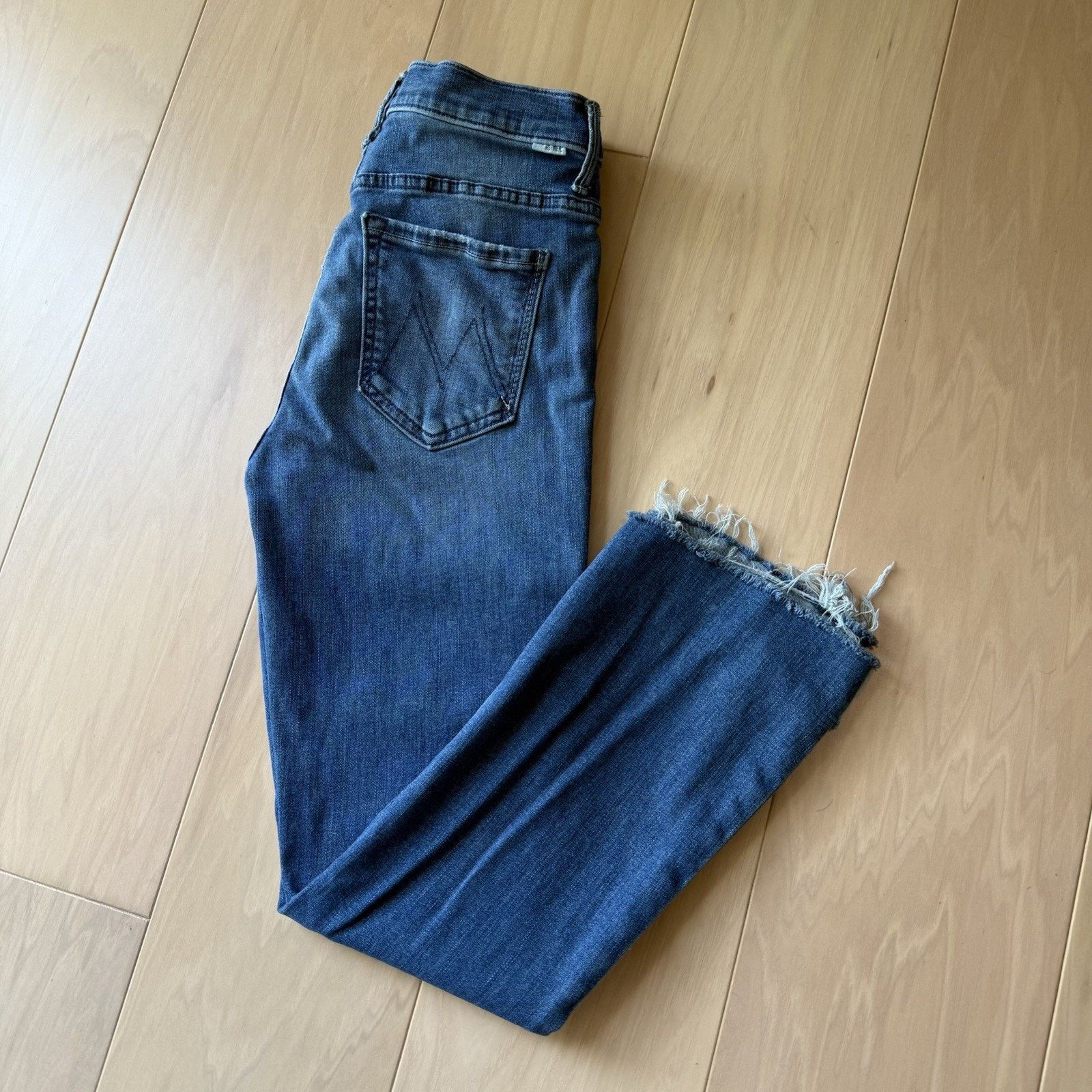 MOTHER Mother Insider Crop Jeans Women's 26 Blue Medium Wash Step Size 26" / US 2 / IT 38 - 9 Thumbnail