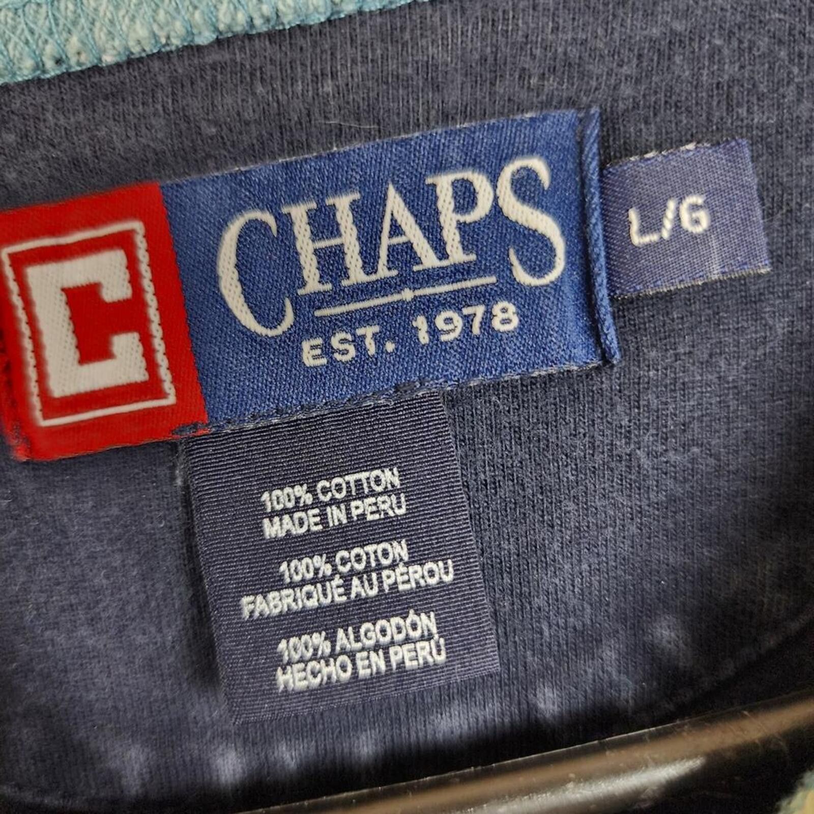 Chaps Large Vintage Chaps Long Sleeve Shirt Size US L / EU 52-54 / 3 - 2 Thumbnail
