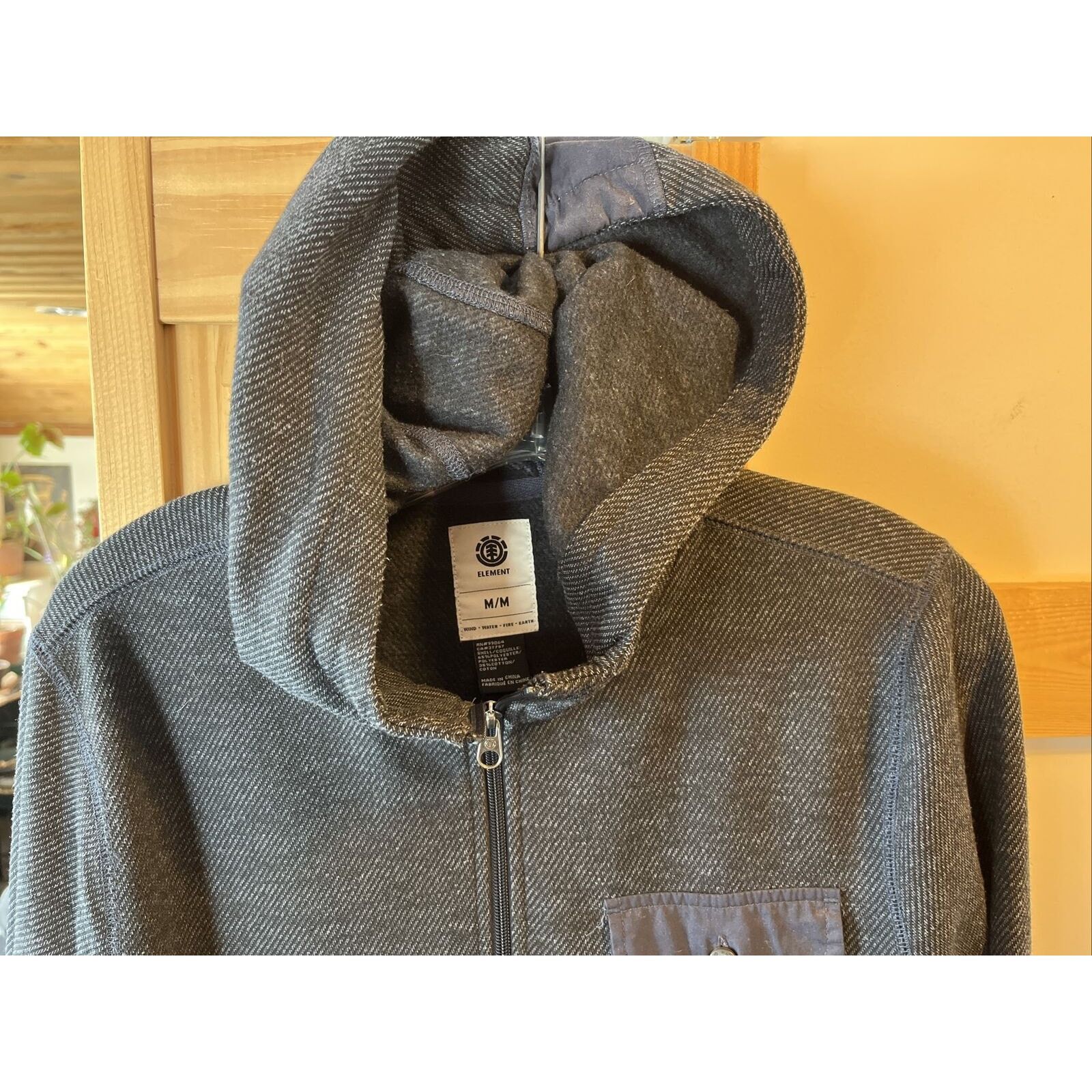 Element Element Men’s M Dark Gray Zip Hooded Cotton polyester jacket Size US M / EU 48-50 / 2 - 19 Thumbnail