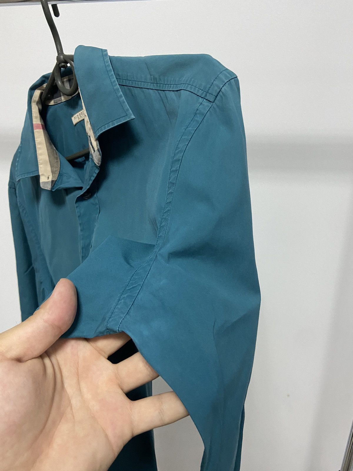 Burberry × Vintage Burberry Vintage Button Ups Classic Nova Check Small Logo Size US S / EU 44-46 / 1 - 12 Thumbnail