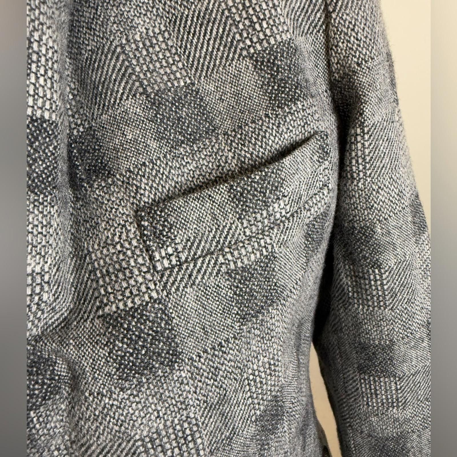 Other By Brooks gray checkered wool blend blazer SZ 7/8 Size M / US 6-8 / IT 42-44 - 4 Thumbnail