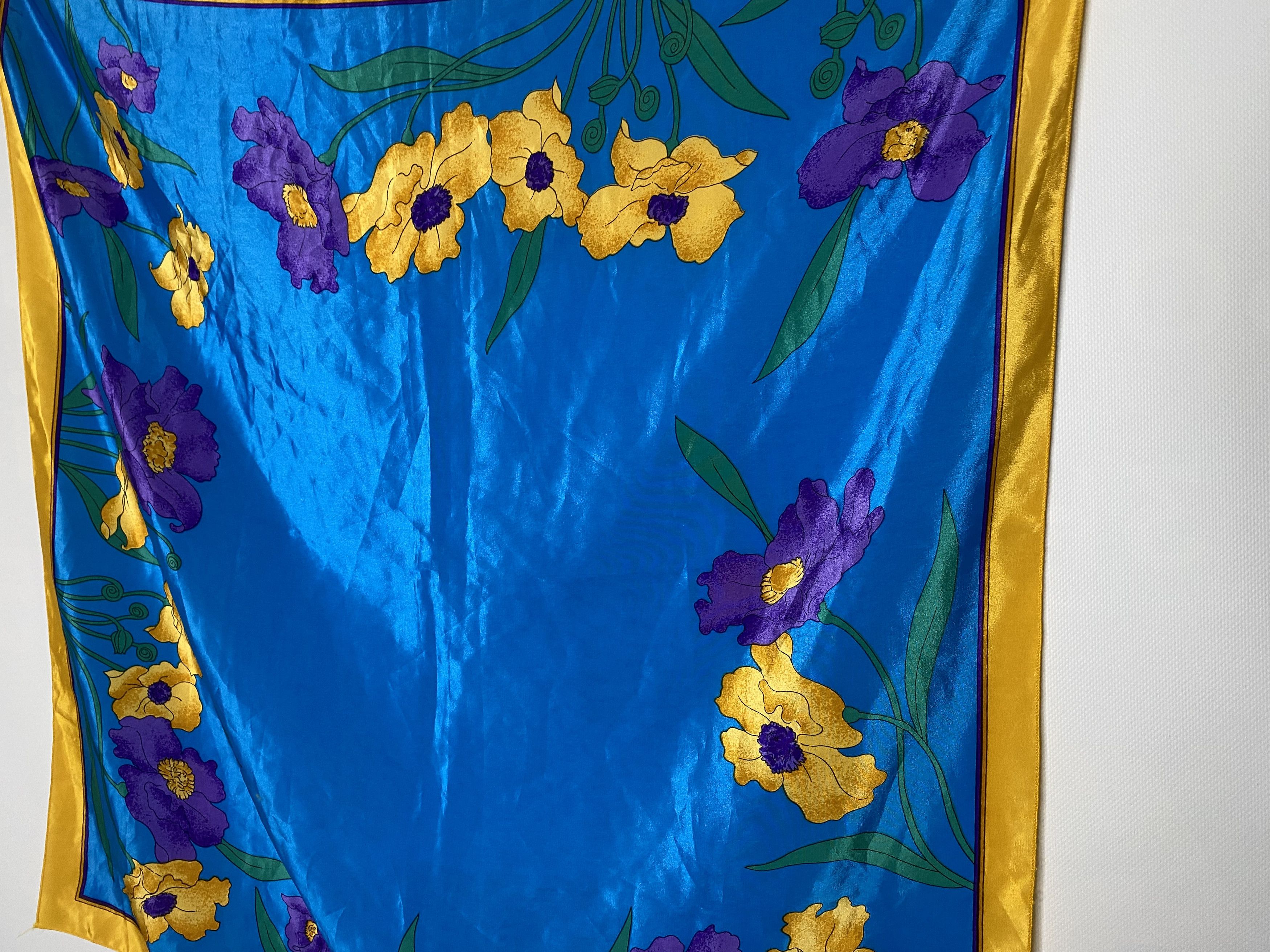 Other SUNKYUNG SA VINTAGE POLYESTER SCARF FLORAL PRINT Size ONE SIZE - 3 Thumbnail