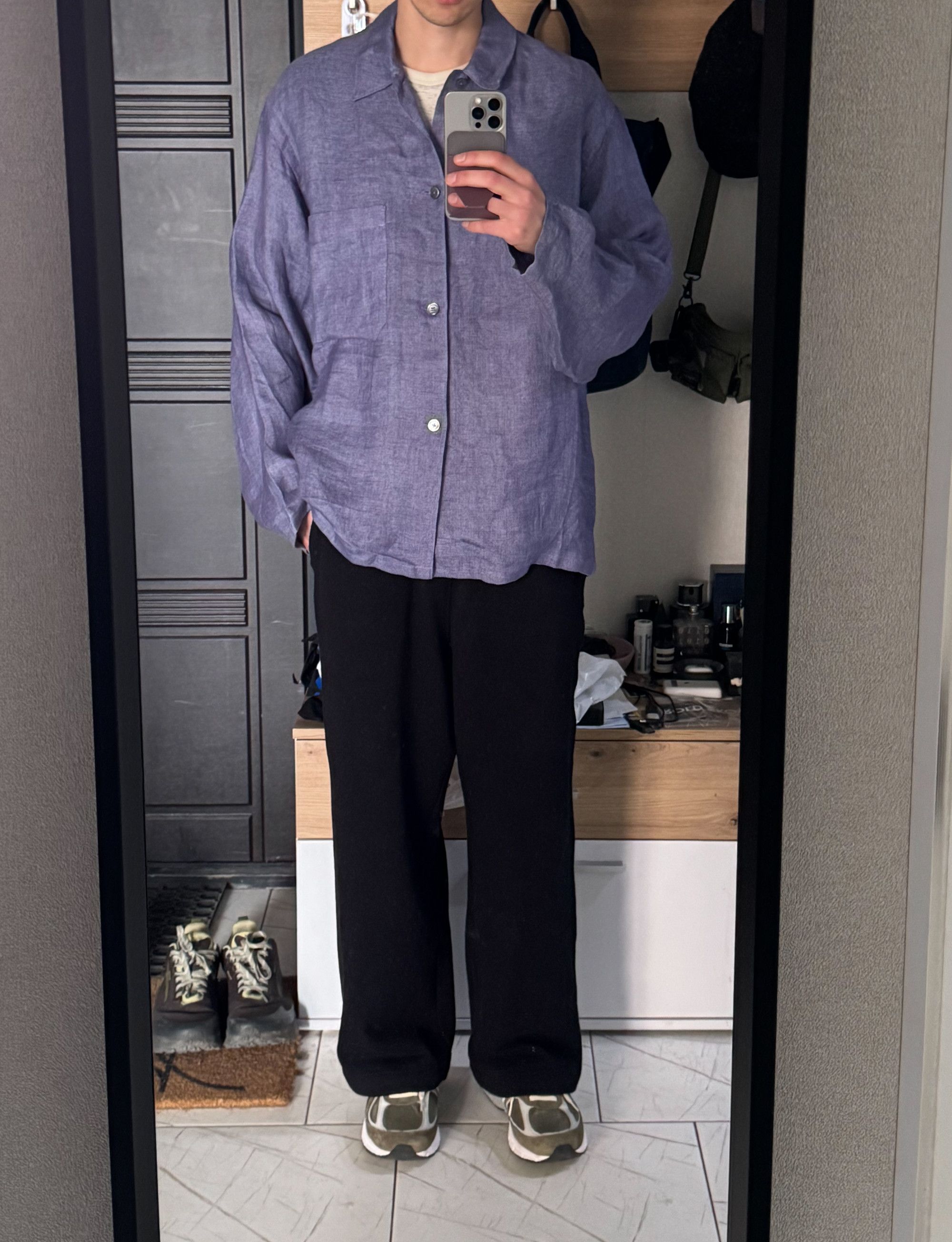 Comoli Comoli Japan 100% Linen Oversized Shirt Size 2 (46) - M Size US M / EU 48-50 / 2 - 1 Thumbnail