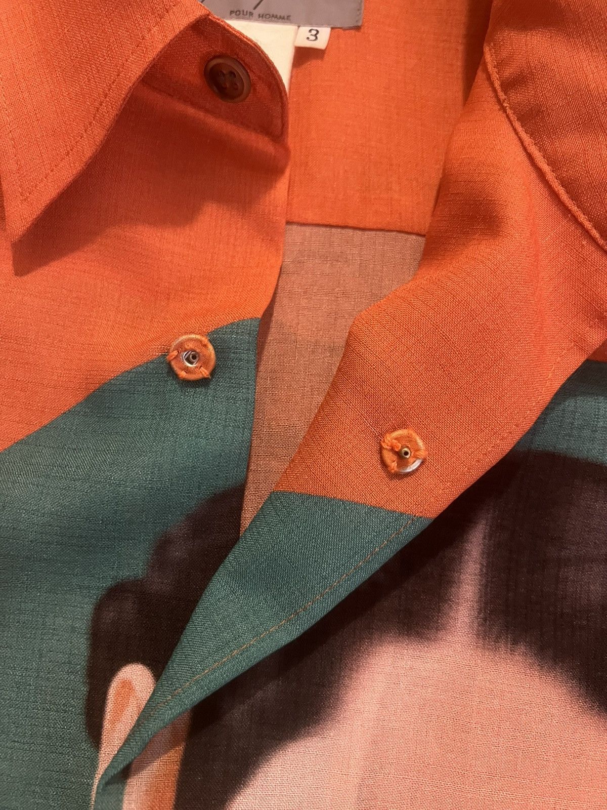 Yohji Yamamoto Yohji Yamamoto Pour Homme SS02 Saeko Portrait Button Up Size US L / EU 52-54 / 3 - 4 Thumbnail