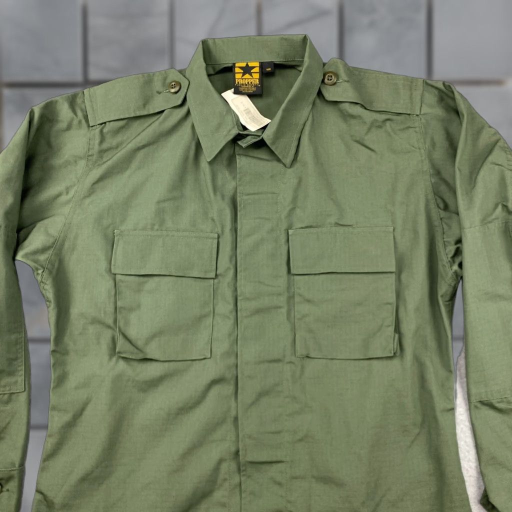 Propper VINTAGE PROPPER Military Jacket M Green Button 2 Pockets All Seasons Casual Workwear Mens Size US M / EU 48-50 / 2 - 1 Thumbnail