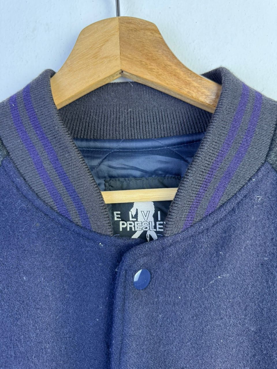 Vintage VINTAGE ELVIS PRESLEY VARSITY JACKET Size US XL / EU 56 / 4 - 7 Thumbnail