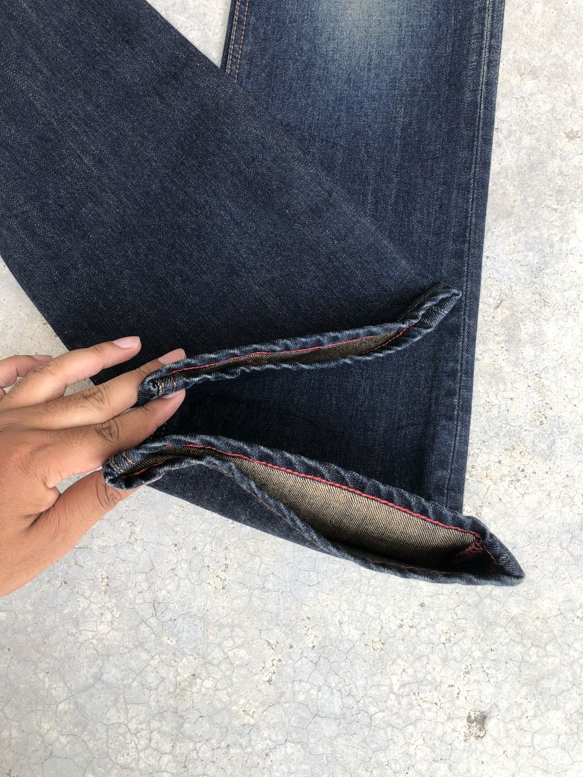 If Six Was Nine Japanese Edwin XU Flared Jeans Distressed Jeans Size US 31 - 17 Thumbnail