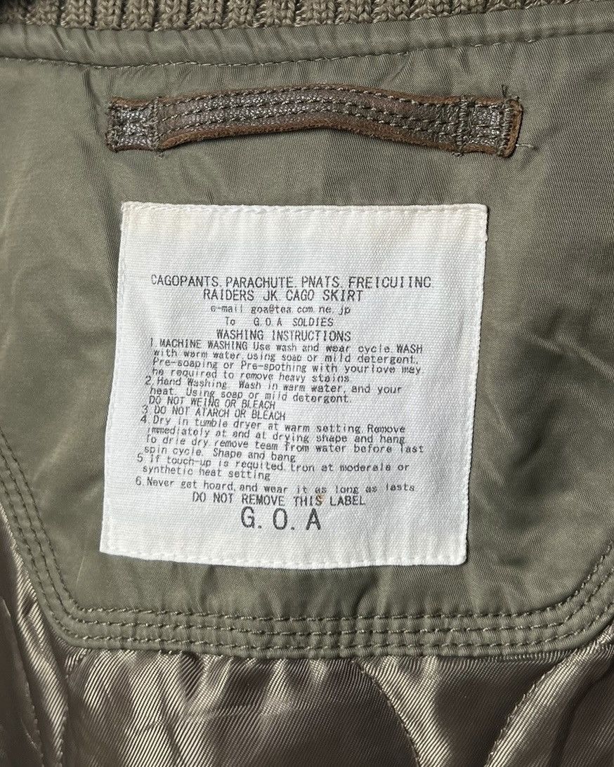 00s archive goa bono military jacket rare japanese label