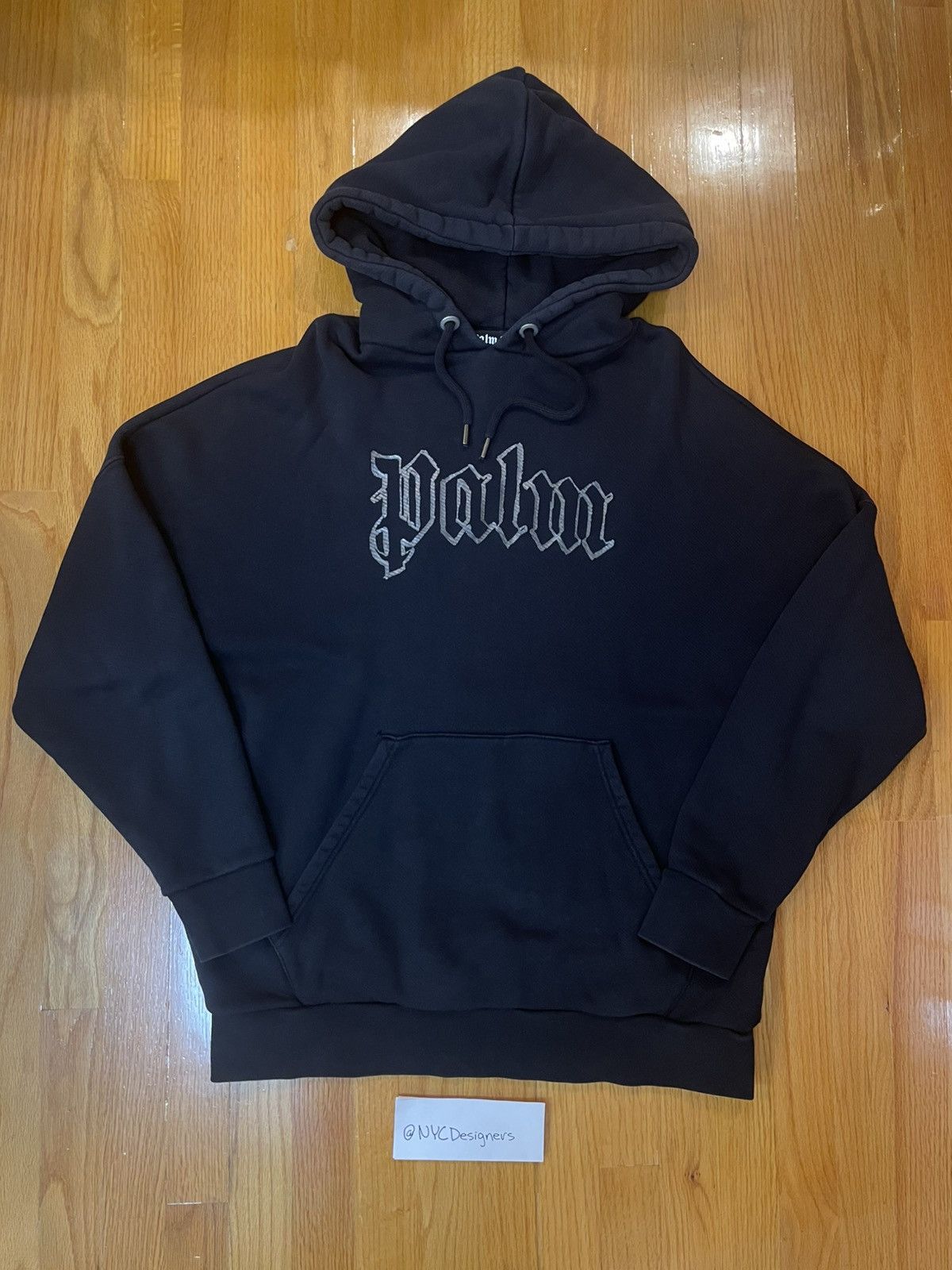 Palm Angels Palm Angels Black Logo Hoodie Size US M / EU 48-50 / 2 - 1 Thumbnail