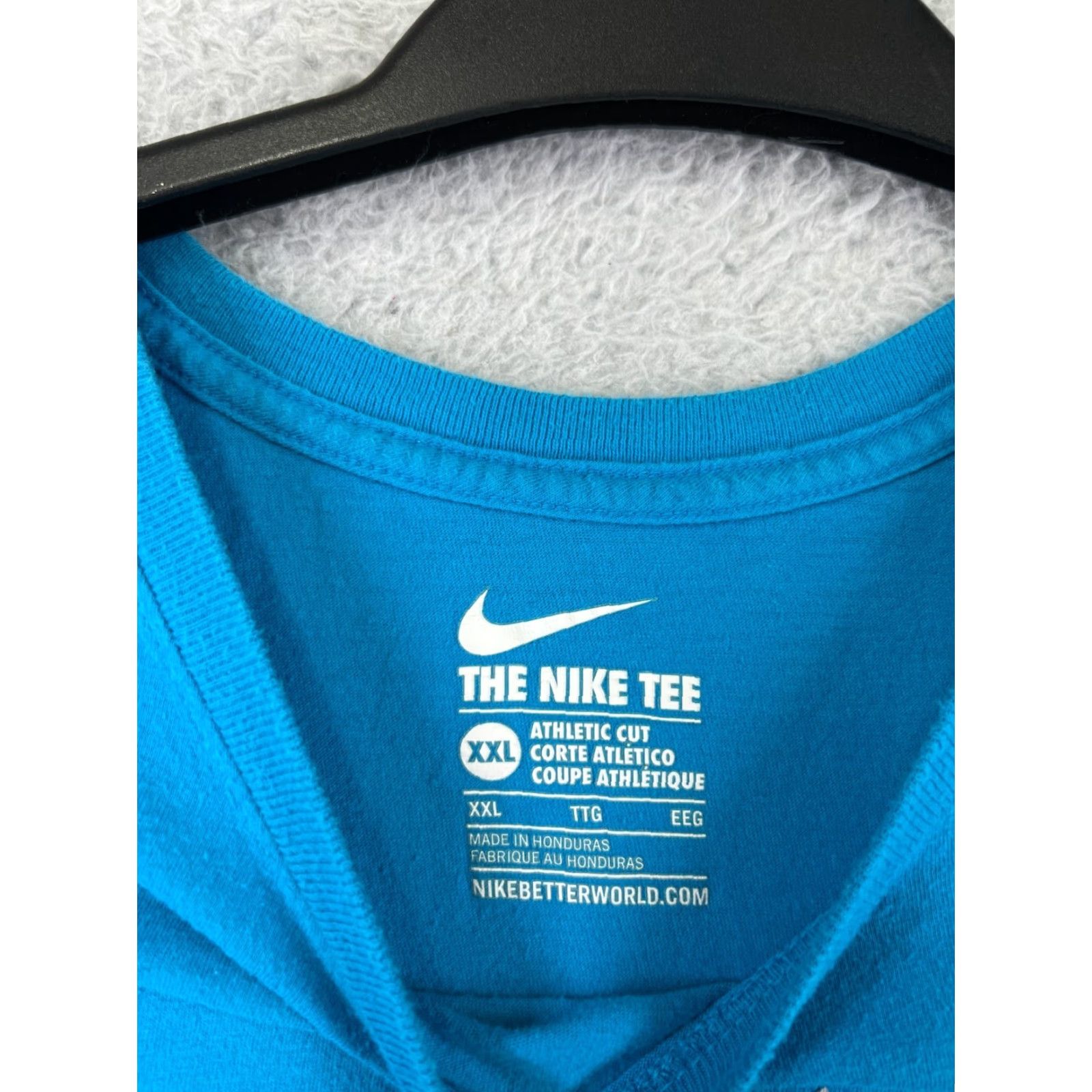 Nike Nike Shirt Mens 2XL Blue Logo Swoosh Palm Leaf Short Sleeve Crew Neck T-Shirt Size US XXL / EU 58 / 5 - 4 Thumbnail
