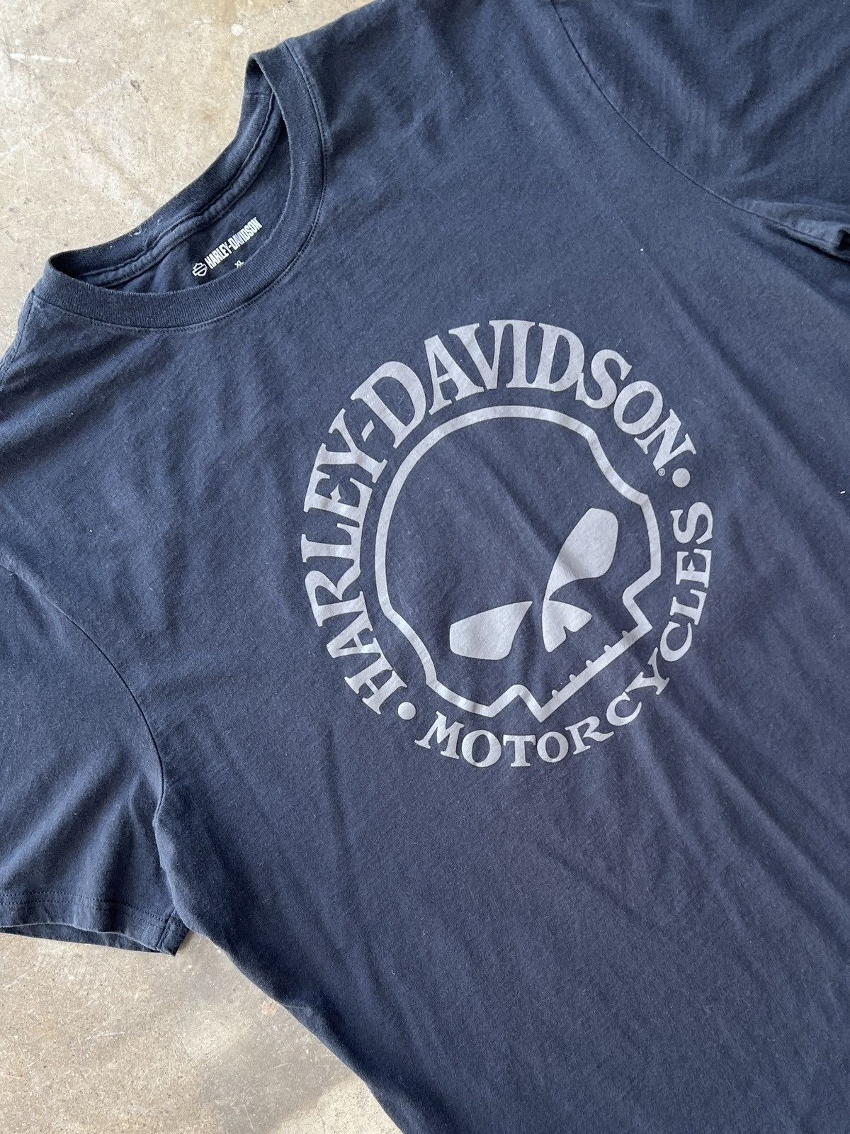 Harley Davidson × Vintage Harley Davidson Skull Logo Motorcycles Tee XL Size US XL / EU 56 / 4 - 1 Thumbnail