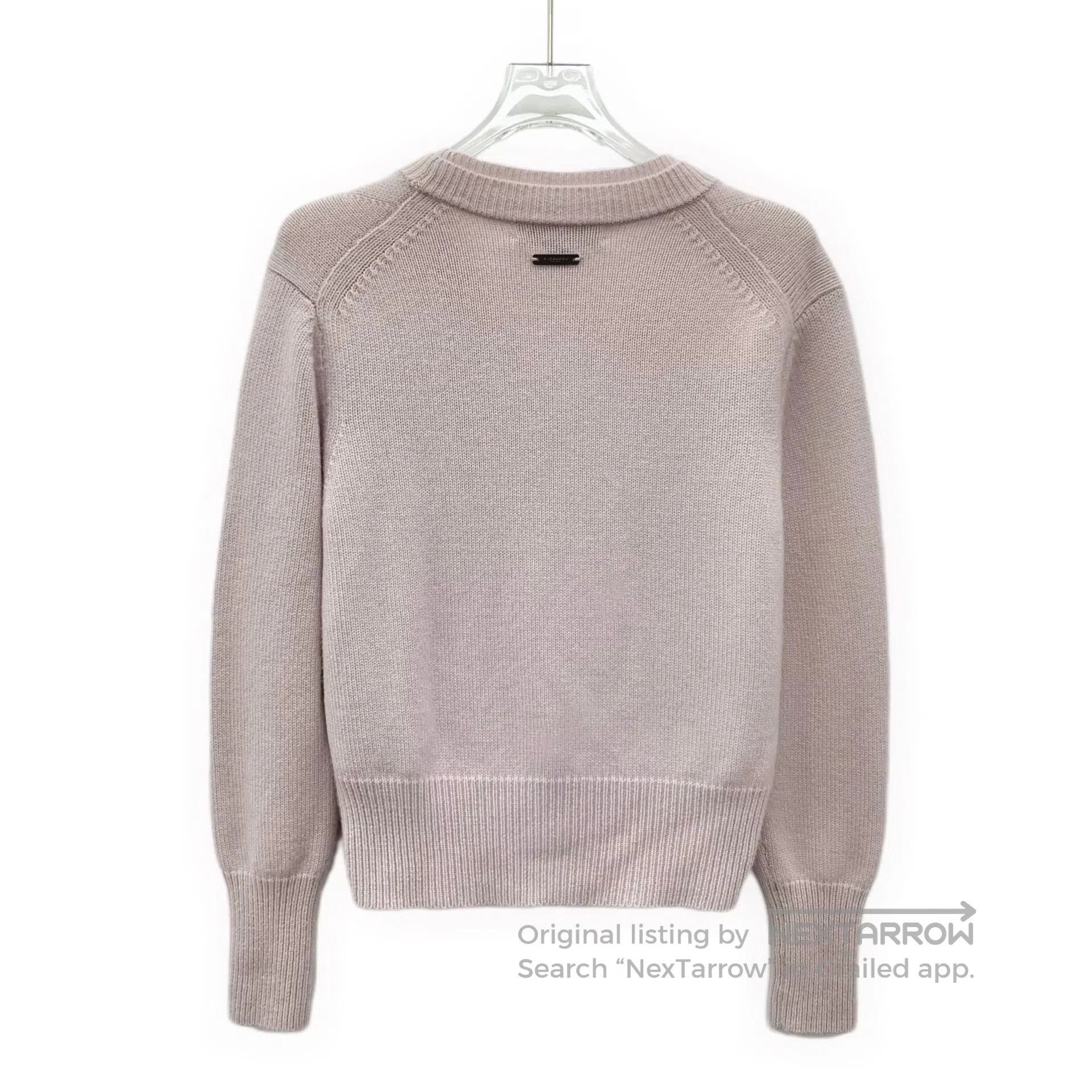Burberry Burberry Pink cashmere V-neck single-breasted long-sleeved Size M / US 6-8 / IT 42-44 - 2 Thumbnail