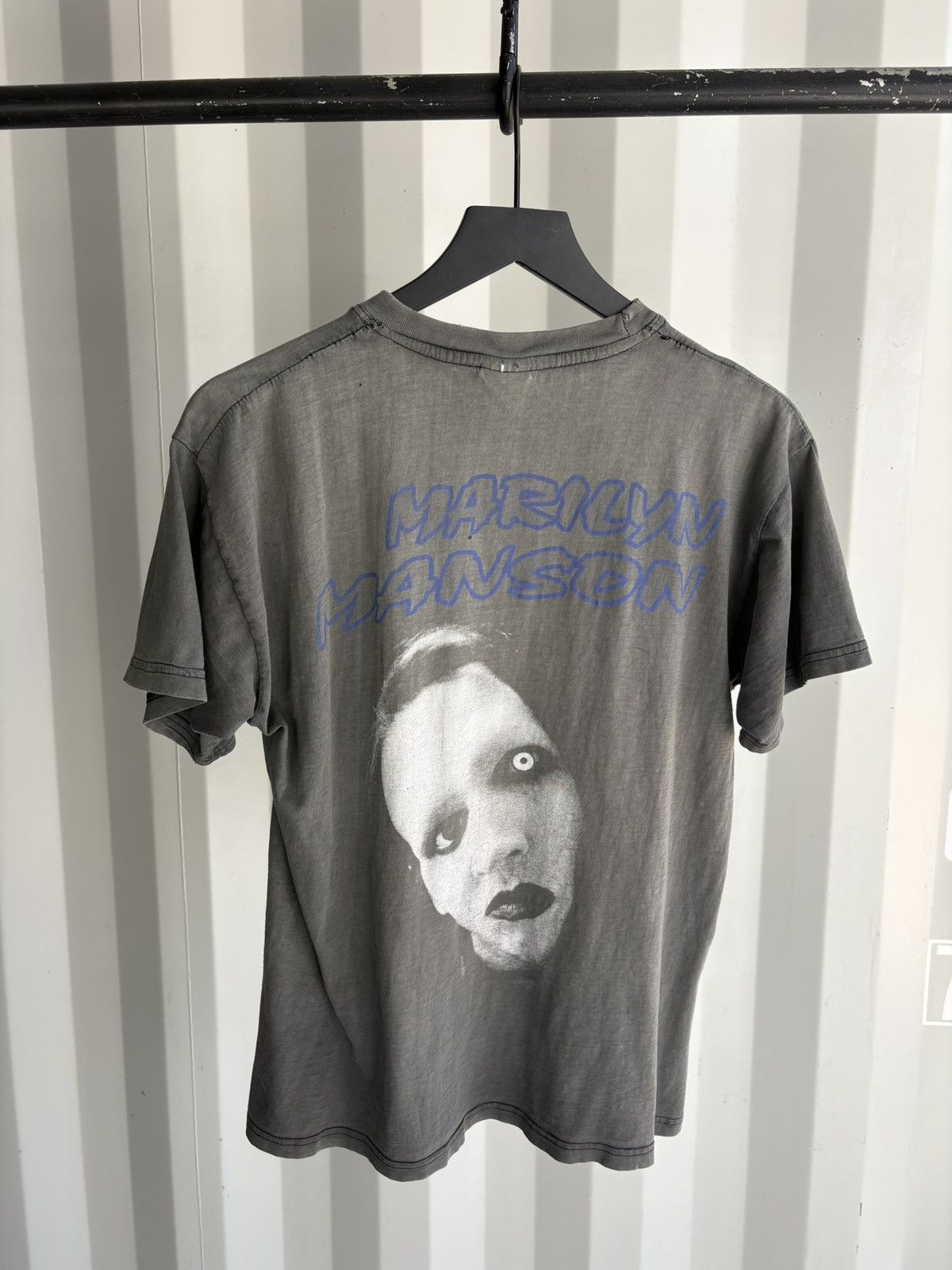 Band Tees Vintage Marilyn Manson Shirt Faded Distressed Grunge Band Size US M / EU 48-50 / 2 - 3 Thumbnail