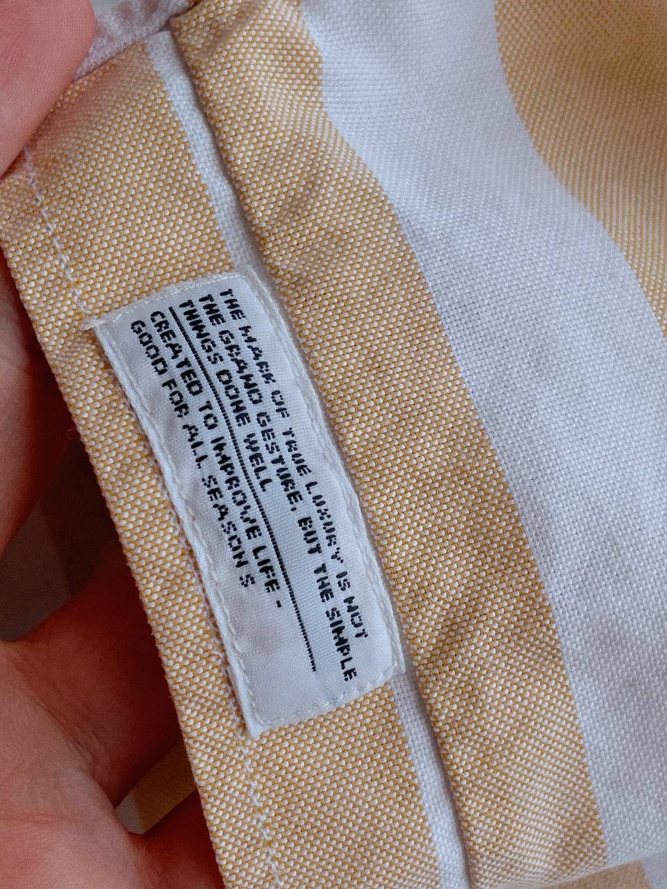Norse Projects Norse Projects Theo Oxford Shirt Yellow Stripe Short Sleeve Size US XL / EU 56 / 4 - 9 Thumbnail