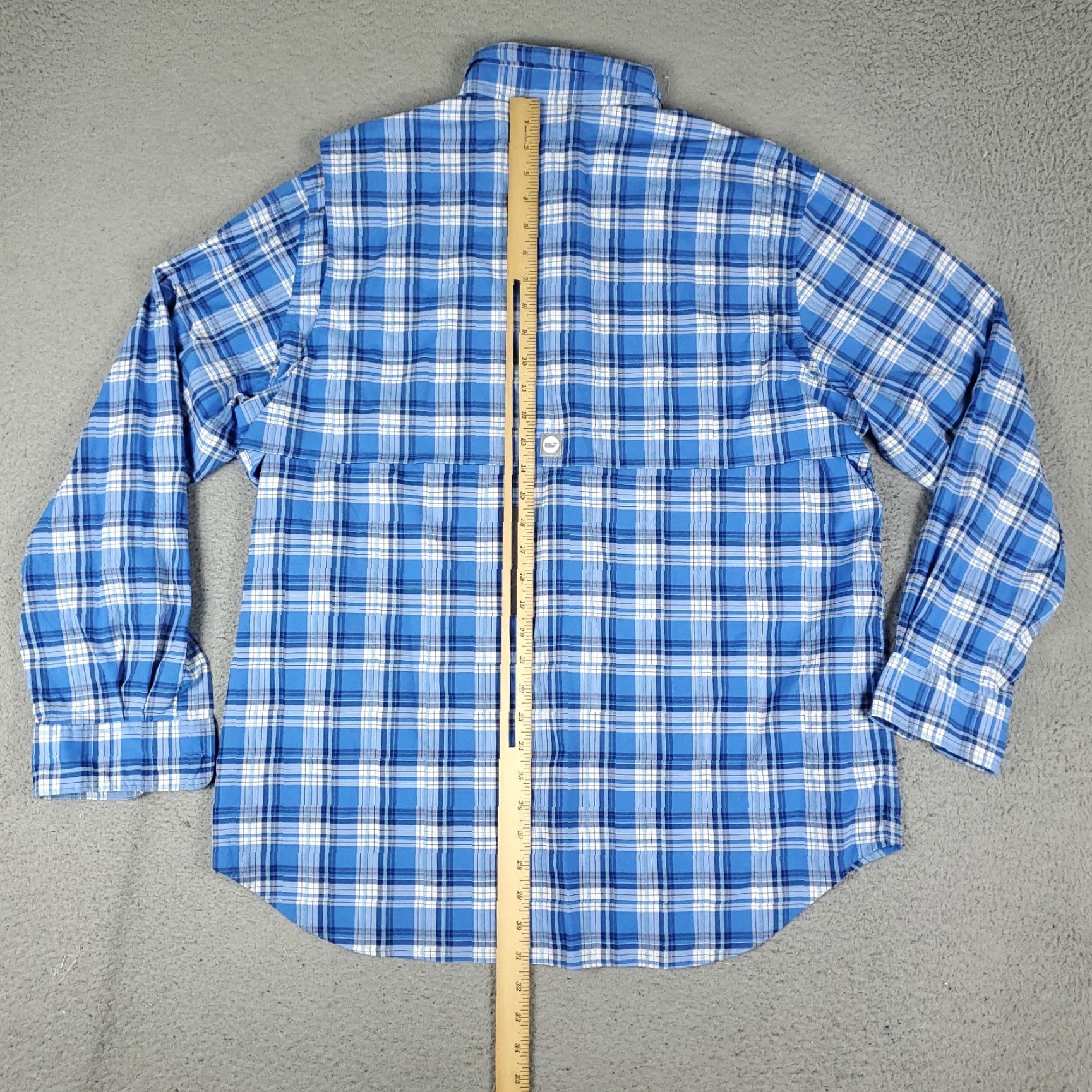 Vineyard Vines Vineyard Vines Shirt Men Large Blue Plaid Button-Up Long Sleeve Nylon Regular Fit Fishing Mens Size US L / EU 52-54 / 3 - 4 Thumbnail