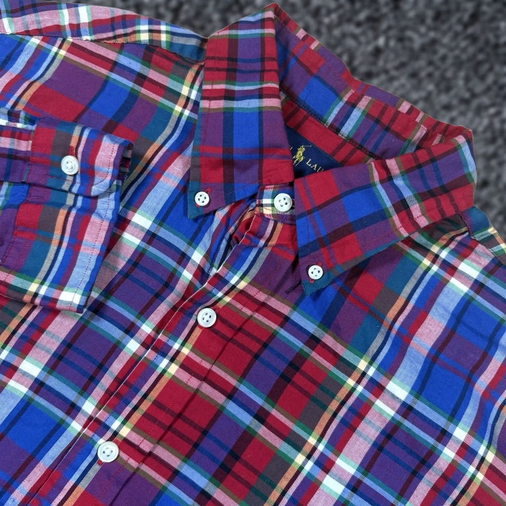 Polo Ralph Lauren Polo Ralph Lauren Shirt Mens Medium Custom Gingham Plaid Long Sleeve Button-Up Multicolor Size US M / EU 48-50 / 2 - 1 Thumbnail