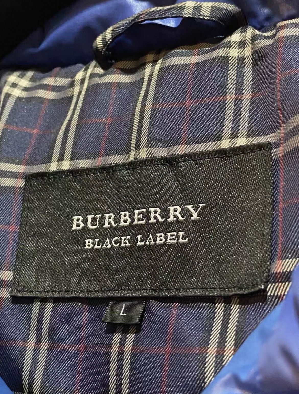 Burberry Burberry Blue Down Puffer Jacket | Early 1 2000s Archive | Size US L / EU 52-54 / 3 - 3 Thumbnail