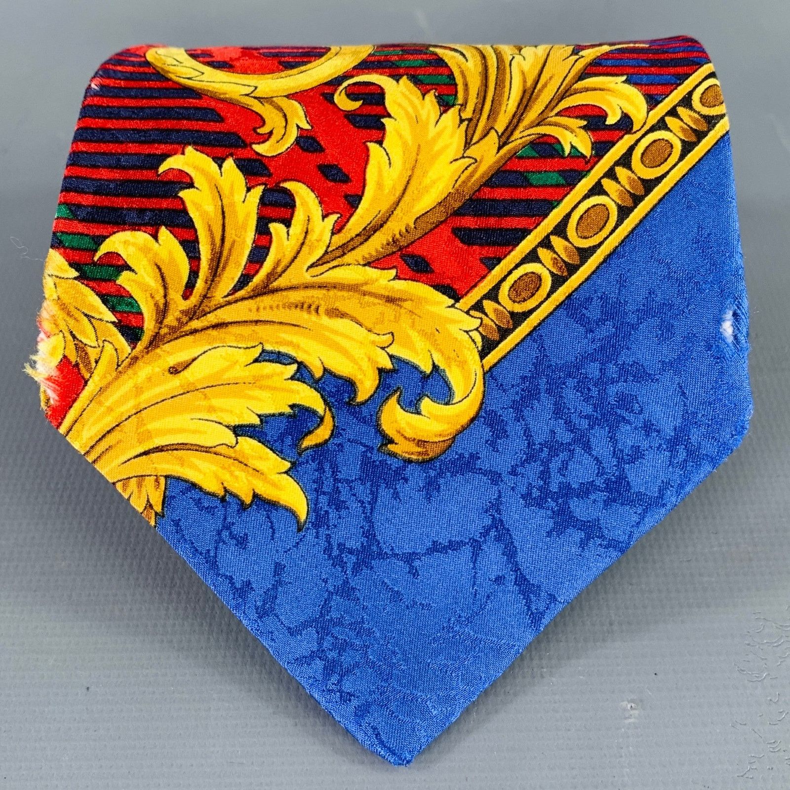 Versace GIANNI VERSACE Multi Color Baroque Silk Tie Size ONE SIZE - 1 Thumbnail