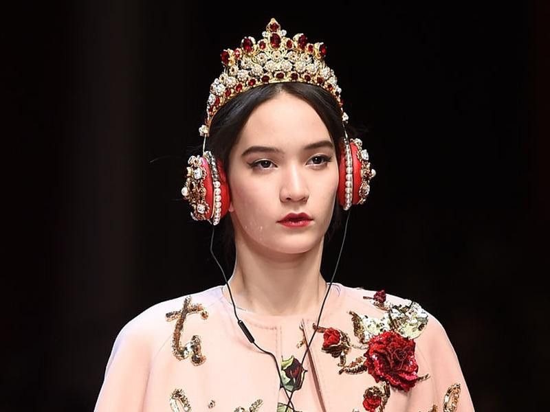 Dolce Gabbana x Frends 2015 Embellished Crown Headphones