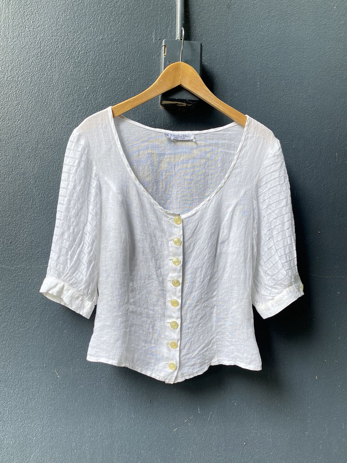 Dior Christian Dior white blouse Size XS / US 0-2 / IT 36-38 - 3 Thumbnail