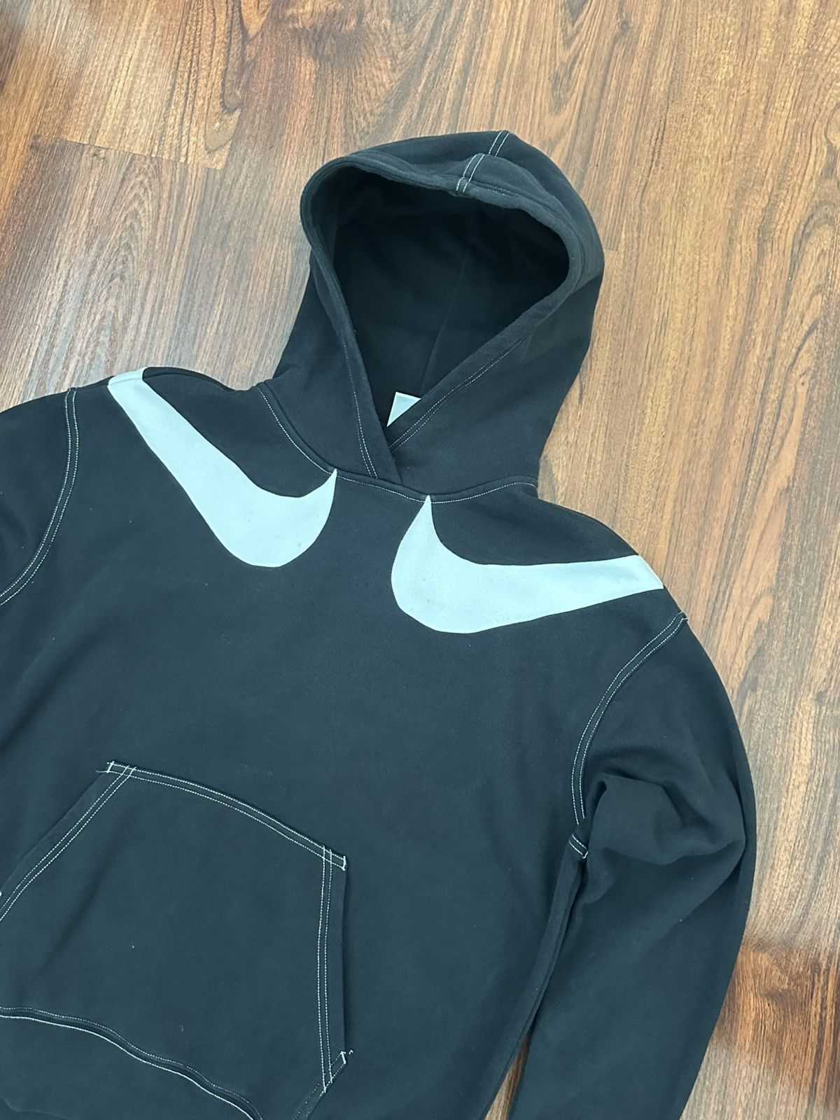 Nike × Vintage Double swoosh Nike hoodie Size US S / EU 44-46 / 1 - 4 Thumbnail