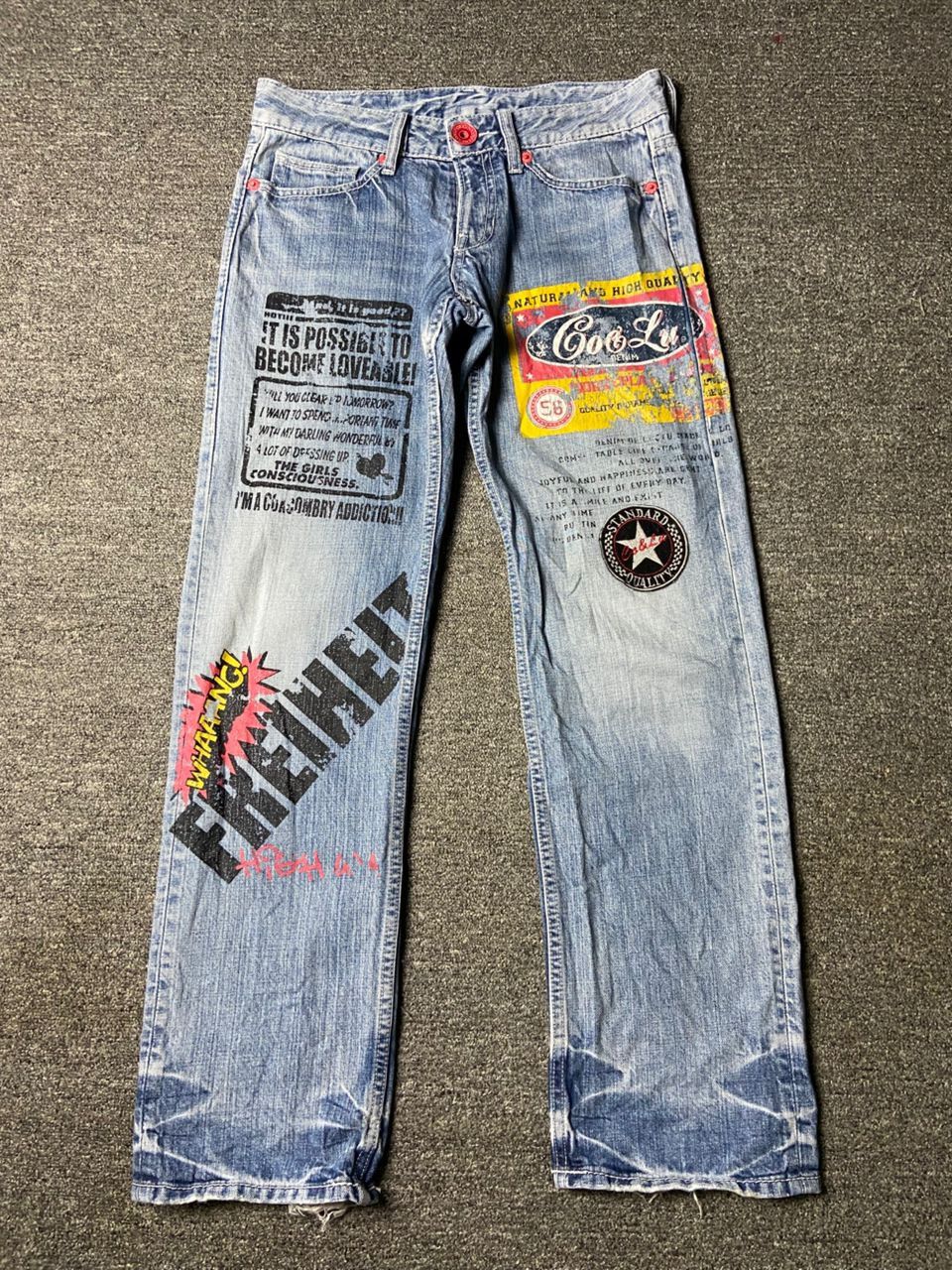 Japanese Brand Co & Lu Japanese Brand Printed Denim Jeans (153) Size US 30 / EU 46 - 1 Thumbnail