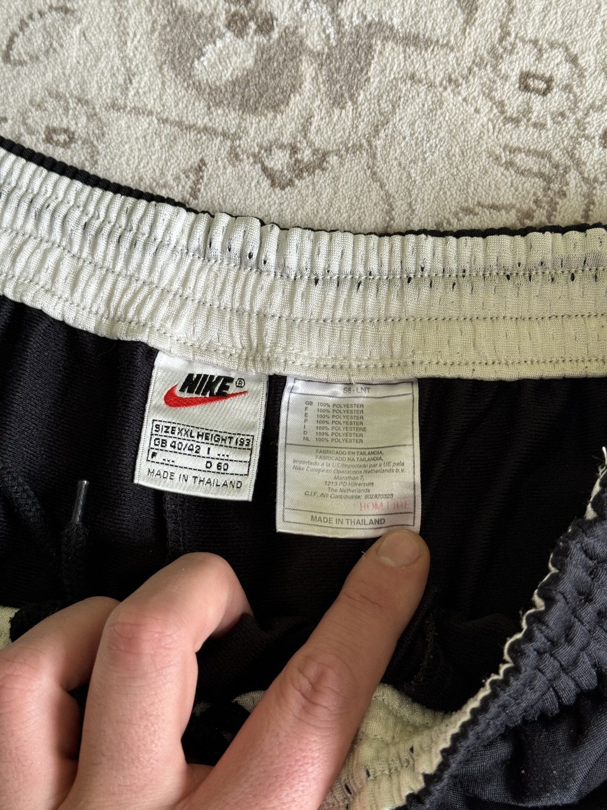 Nike Vintage 90s Nike Baggy Track Pants Big Logo Button Up Swoosh Size US 36 / EU 52 - 10 Thumbnail