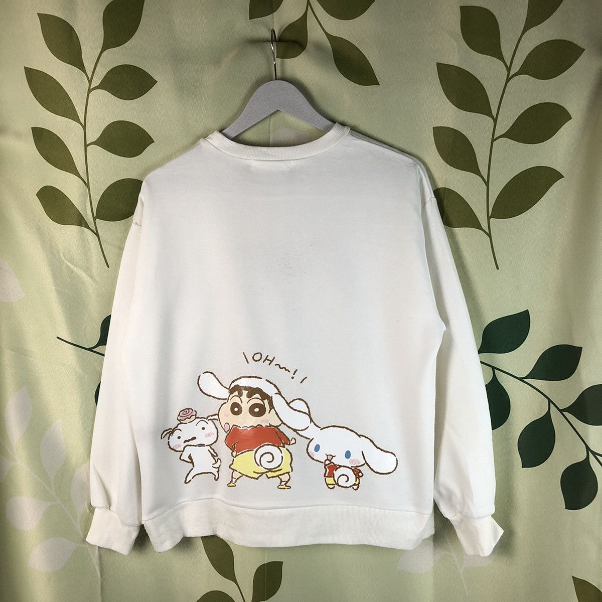 Anime × Japanese Brand Crayon Shinchan White vintage Sweathshirt #7464 Size US M / EU 48-50 / 2 - 1 Thumbnail