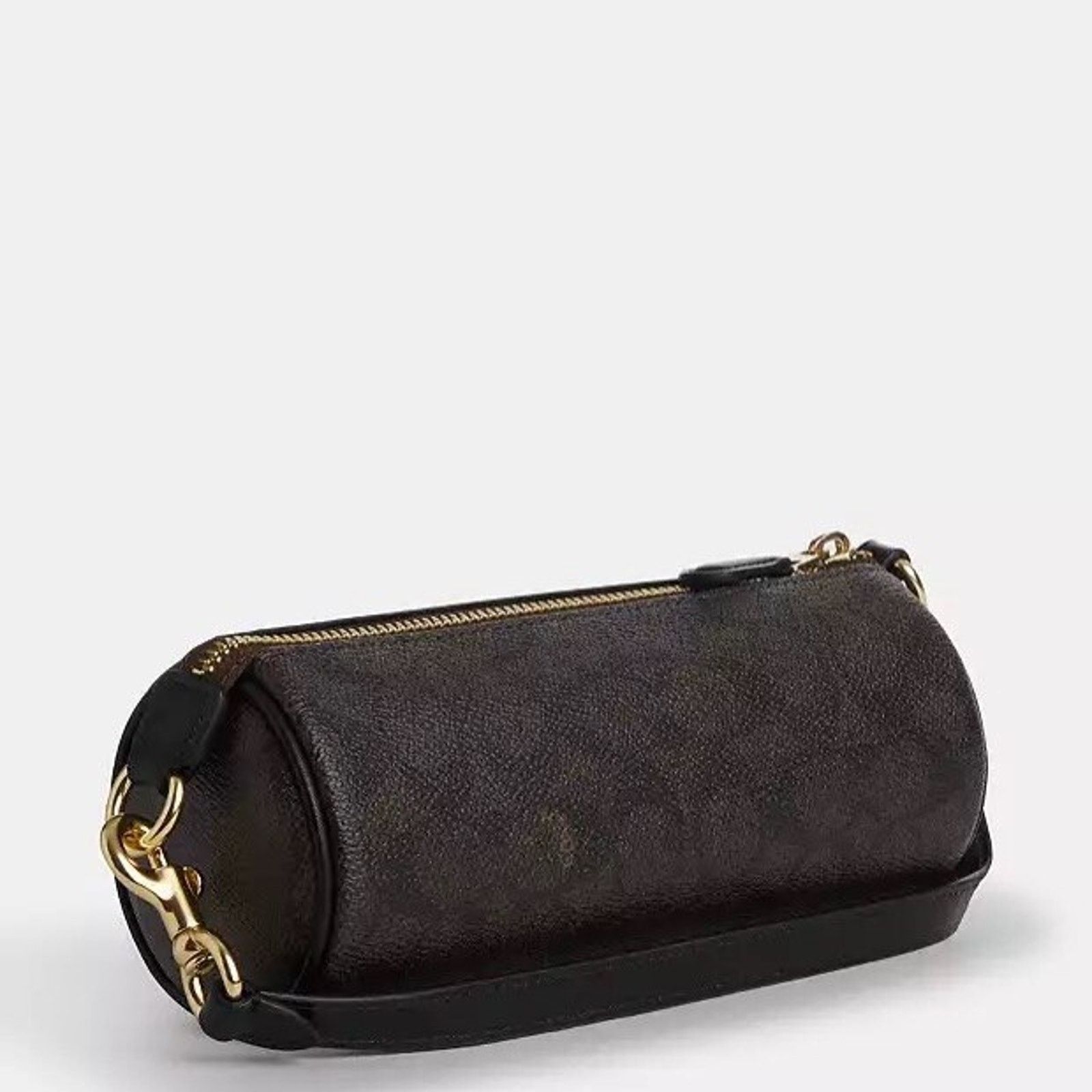 Coach NWT COACH Nolita Barrel Bag cw809 Gold /walnut /black Size ONE SIZE - 6 Thumbnail