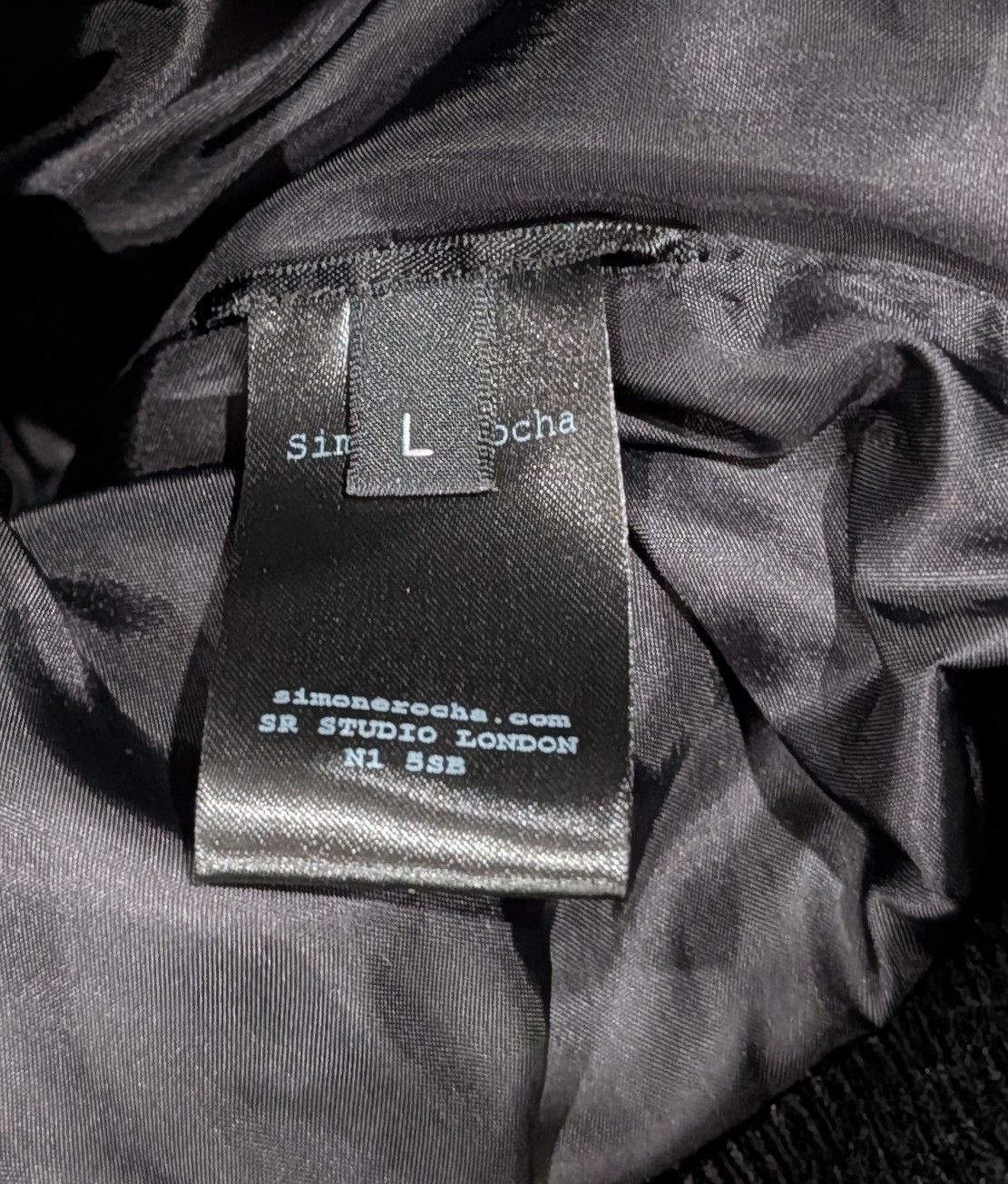 Simone Rocha SIMONE ROCHA Oversized Pocket Satin Bomber Jacket Black L Size US L / EU 52-54 / 3 - 9 Thumbnail