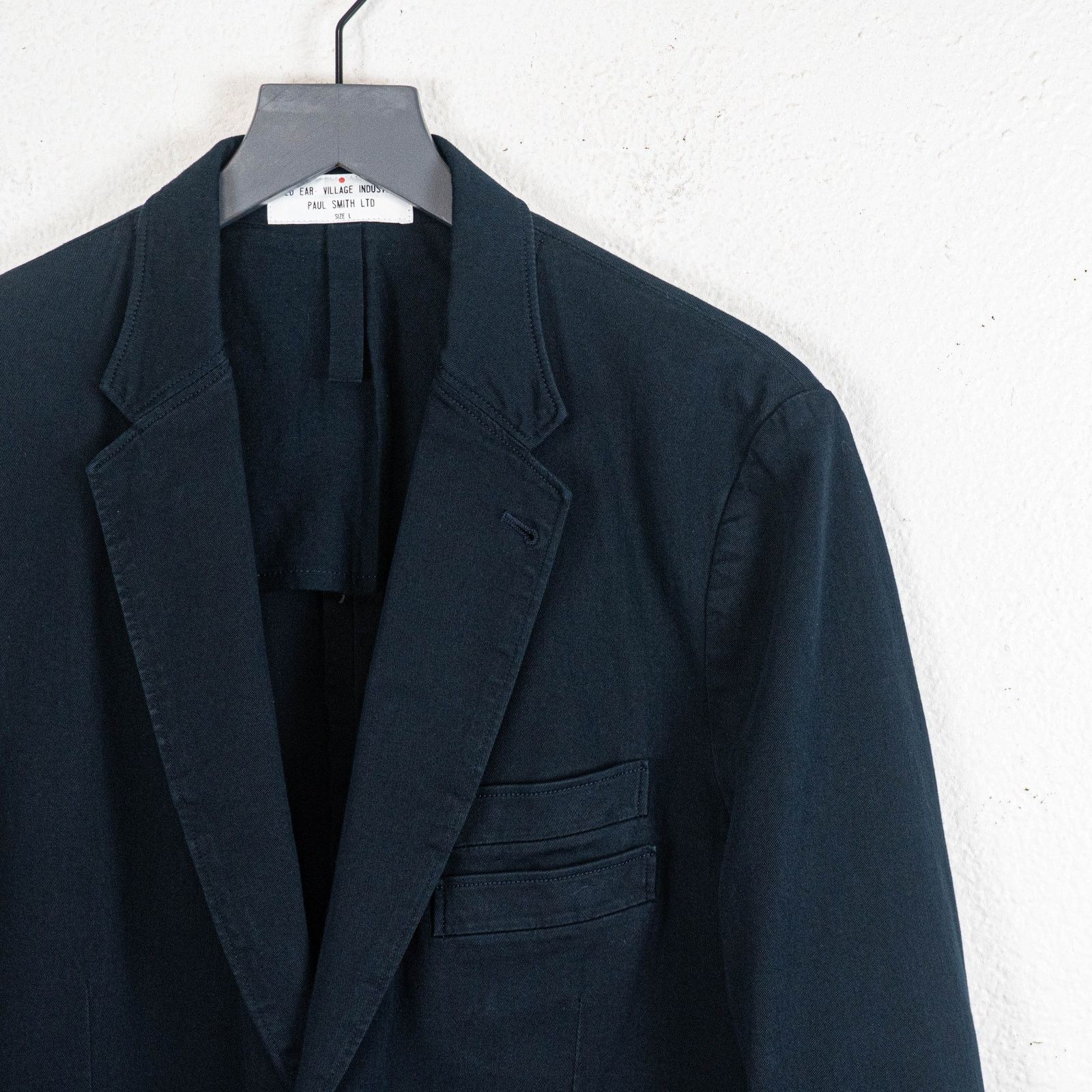 Paul Smith Paul Smith Red Ear Navy Cotton twill unstructured Blazer L Size 42R - 10 Thumbnail