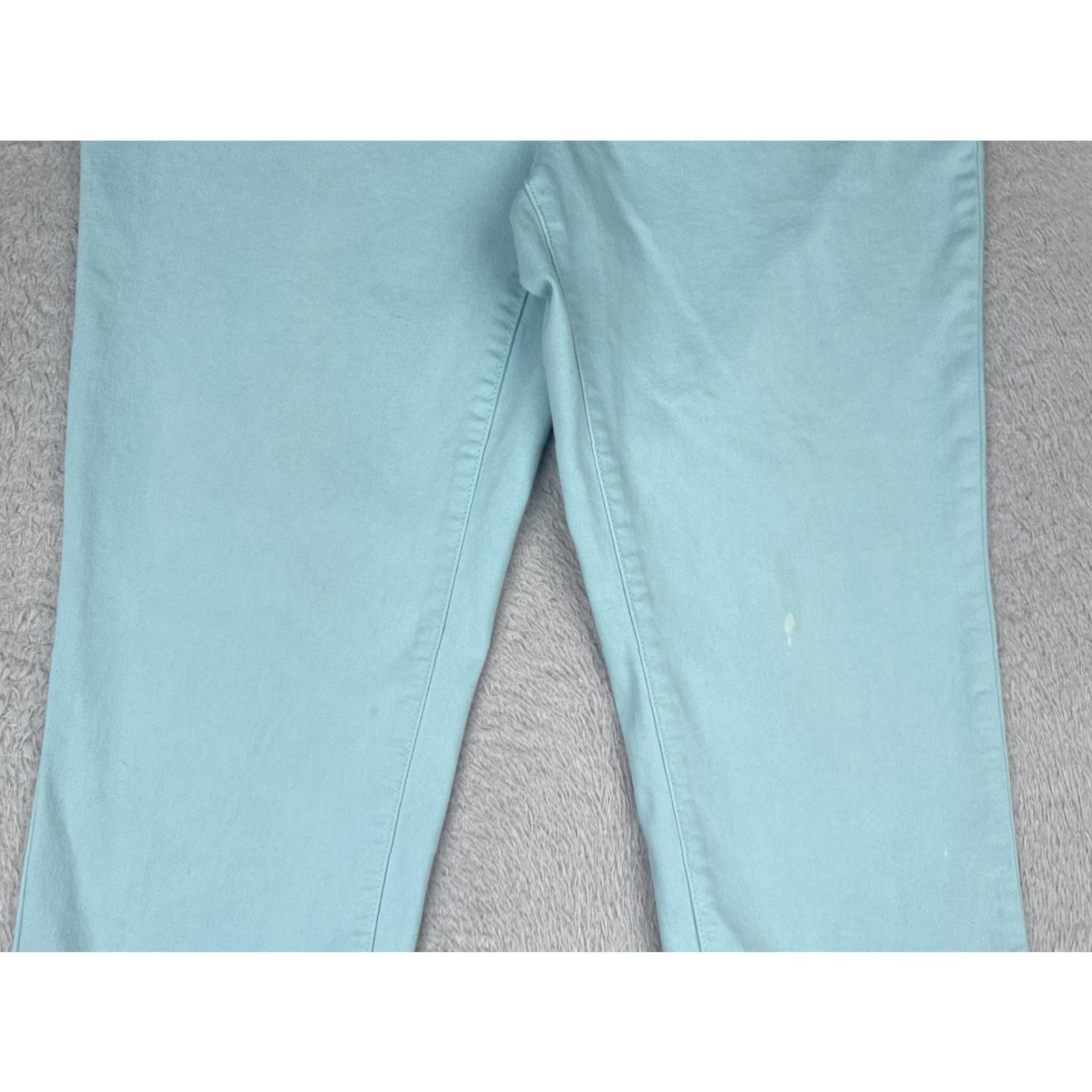 Croft & Barrow Croft & Barrow Jeans Capri Womens 8 Aqua Blue 5-Pocket Stretch Cropped Denim Size 30" / US 8 / IT 44 - 3 Thumbnail