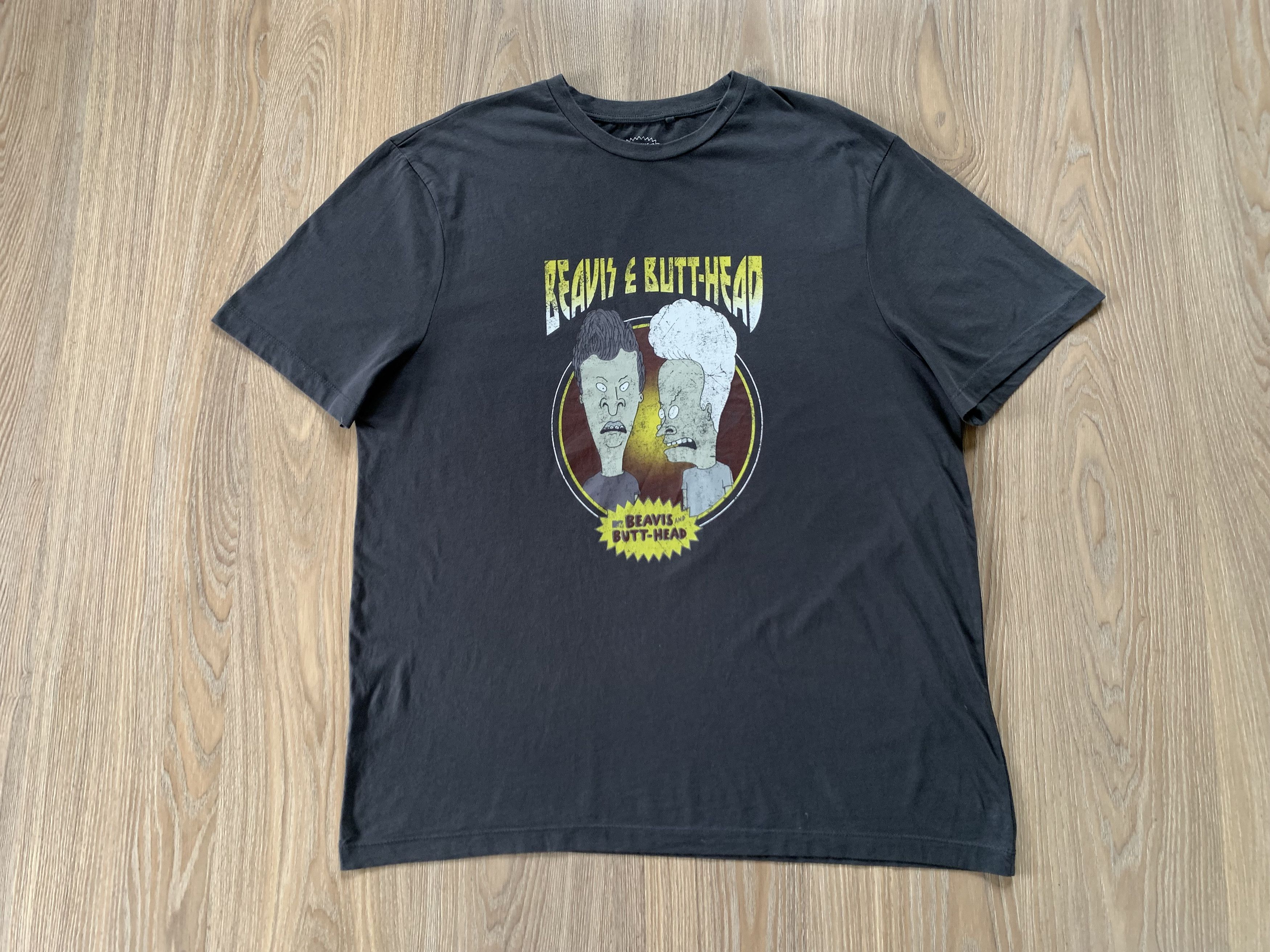 Cartoon Network × Mtv Beavis and Butt Head Printed T-Shirt Size US XXL / EU 58 / 5 - 2 Thumbnail