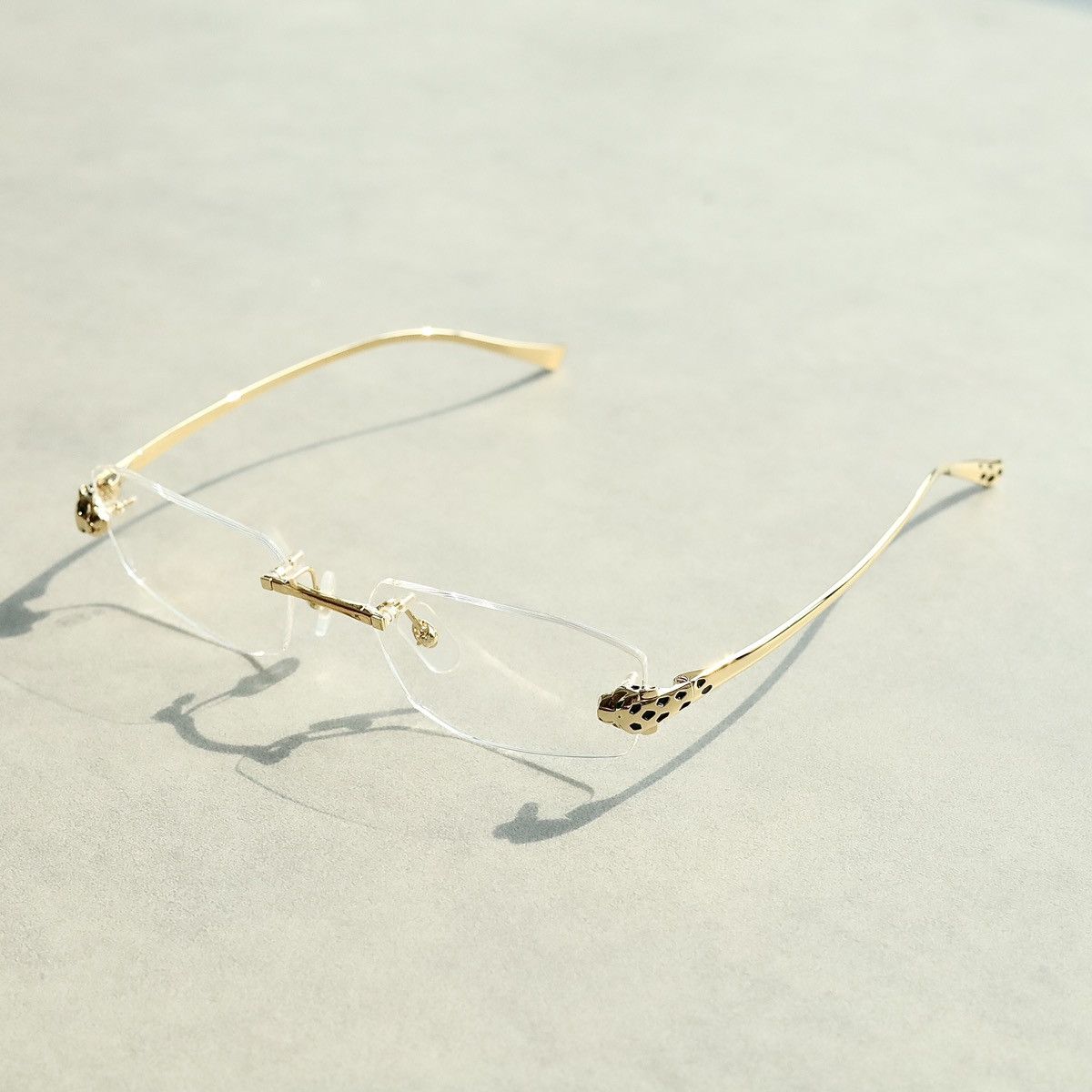 image of Cartier Ct0494O 001 Glasses in Gold, Men's