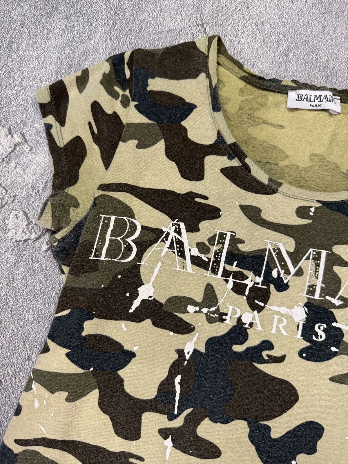 Balmain Vintage Balmain Camo Tee Size M / US 6-8 / IT 42-44 - 3 Thumbnail