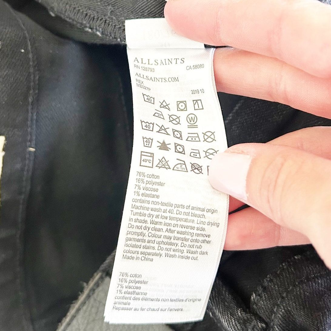 Allsaints All Saints Black Rex Jeans Sz 30 Size US 30 / EU 46 - 5 Thumbnail