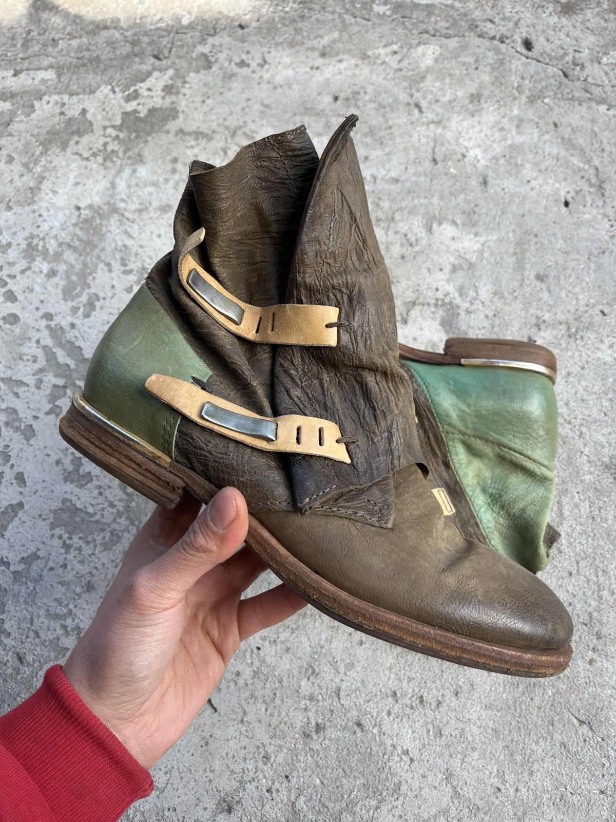 A.S.98 A.S.98 Airstep High Anke Leather Boots Shoes like Guidi Y2K Size US 9 / IT 39 - 2 Thumbnail