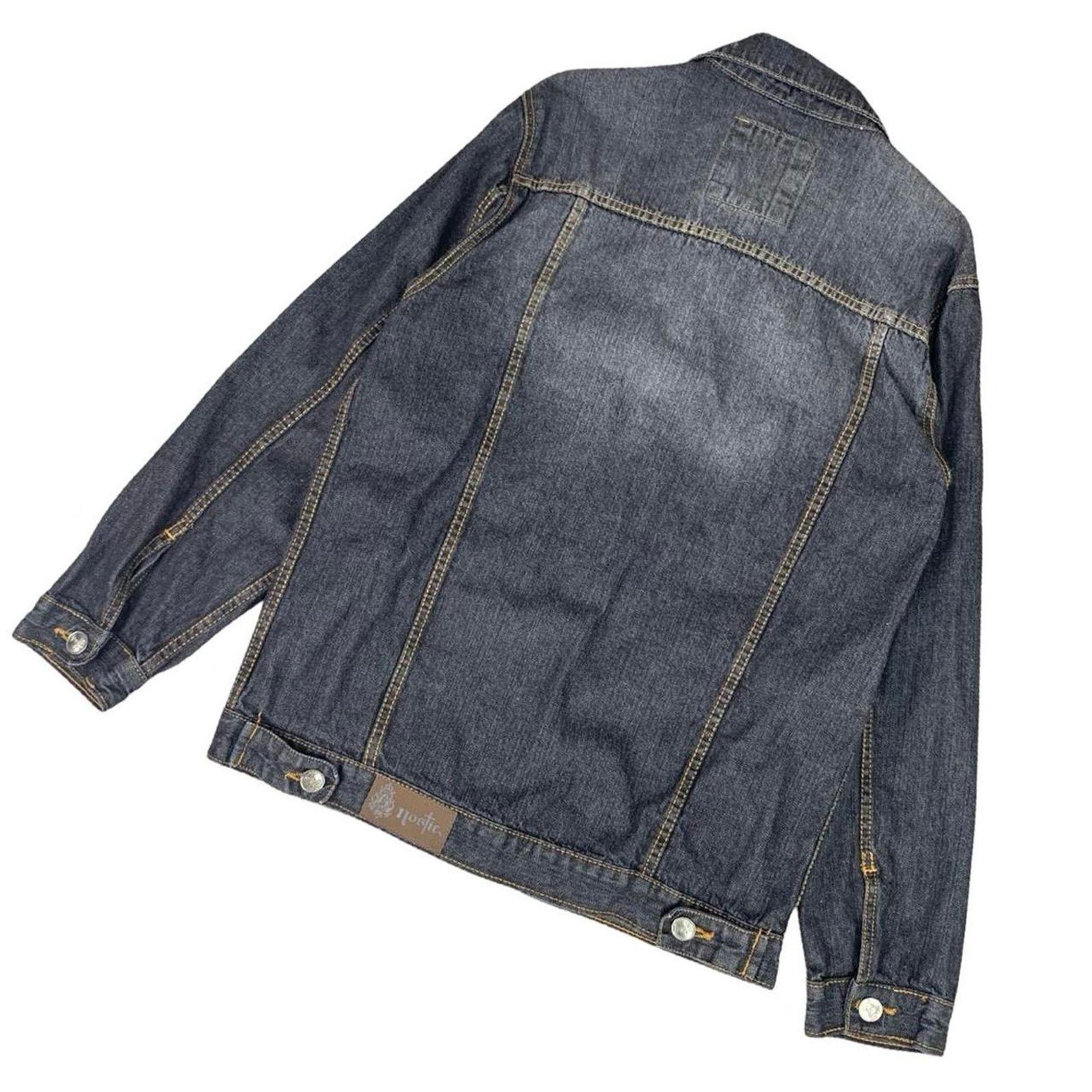 Vintage Vintage Y2K Nostic Gothic Style Black Jean Jacket Size XL / US 12-14 / IT 48-50 - 5 Thumbnail