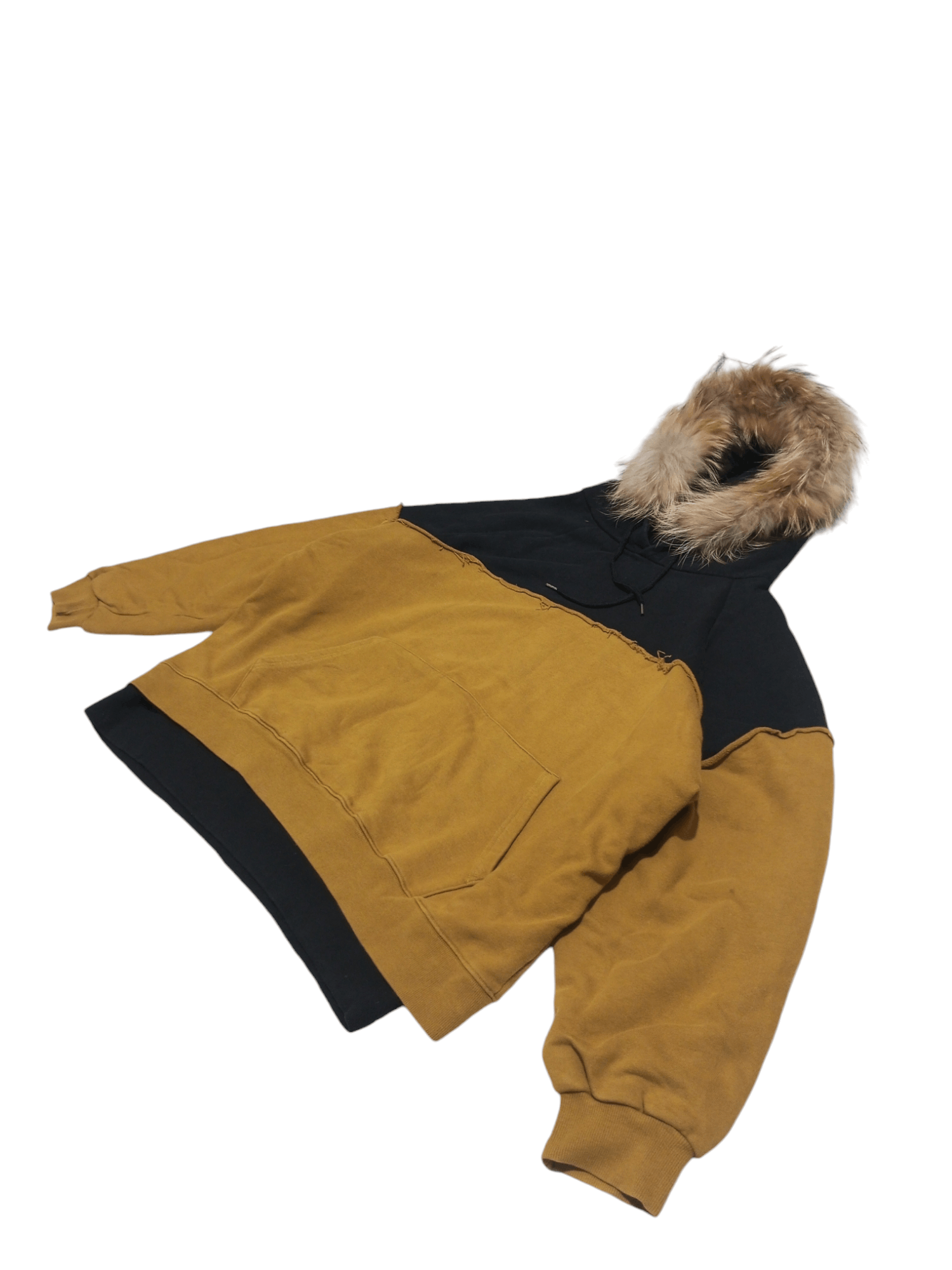 Japanese Brand Vintage A.S.C double layer distressed oversize fur hoodie Size US L / EU 52-54 / 3 - 2 Thumbnail