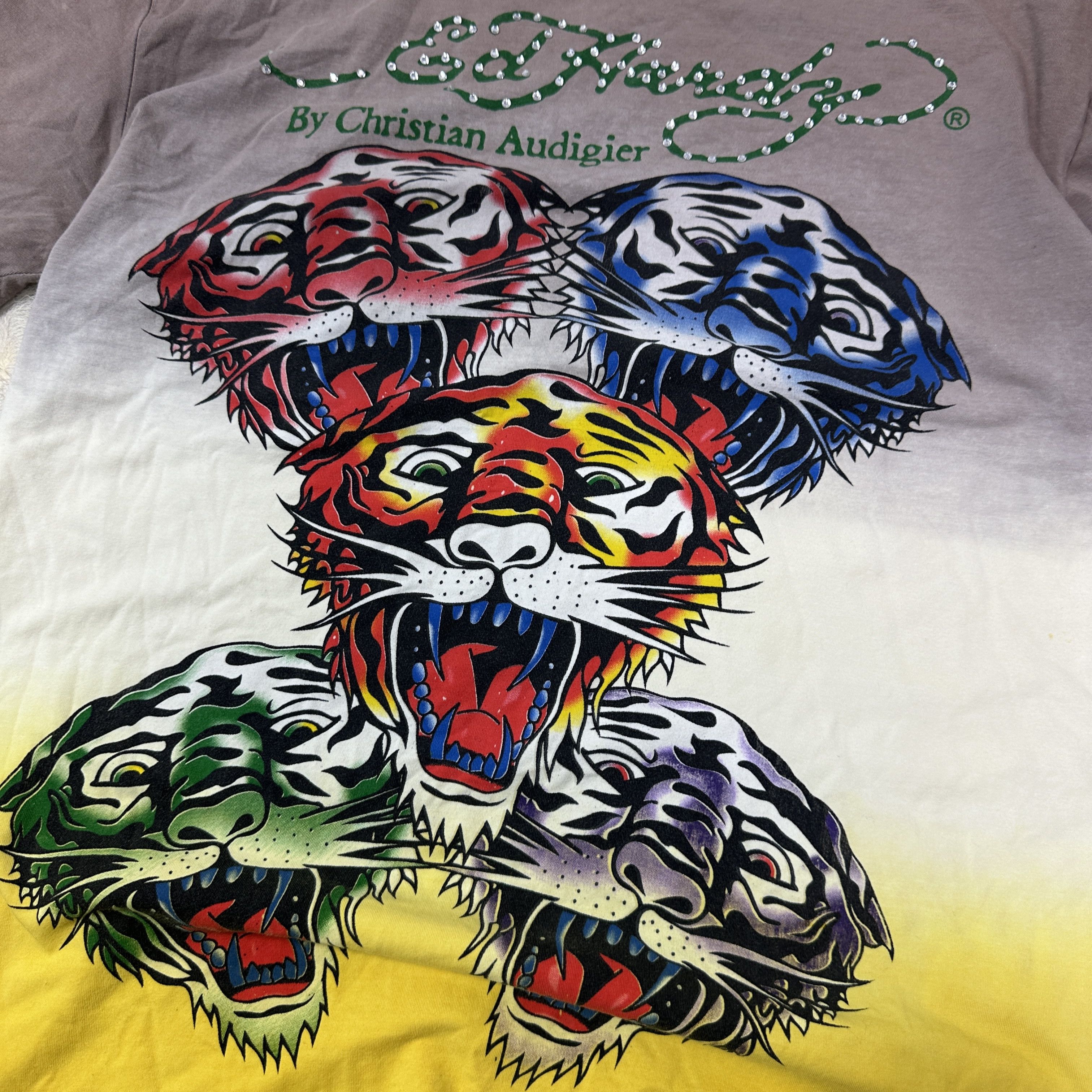 Ed Hardy Vintage Avant Garde Grunge Ed Hardy T-shirt Y2K Size US XL / EU 56 / 4 - 3 Thumbnail