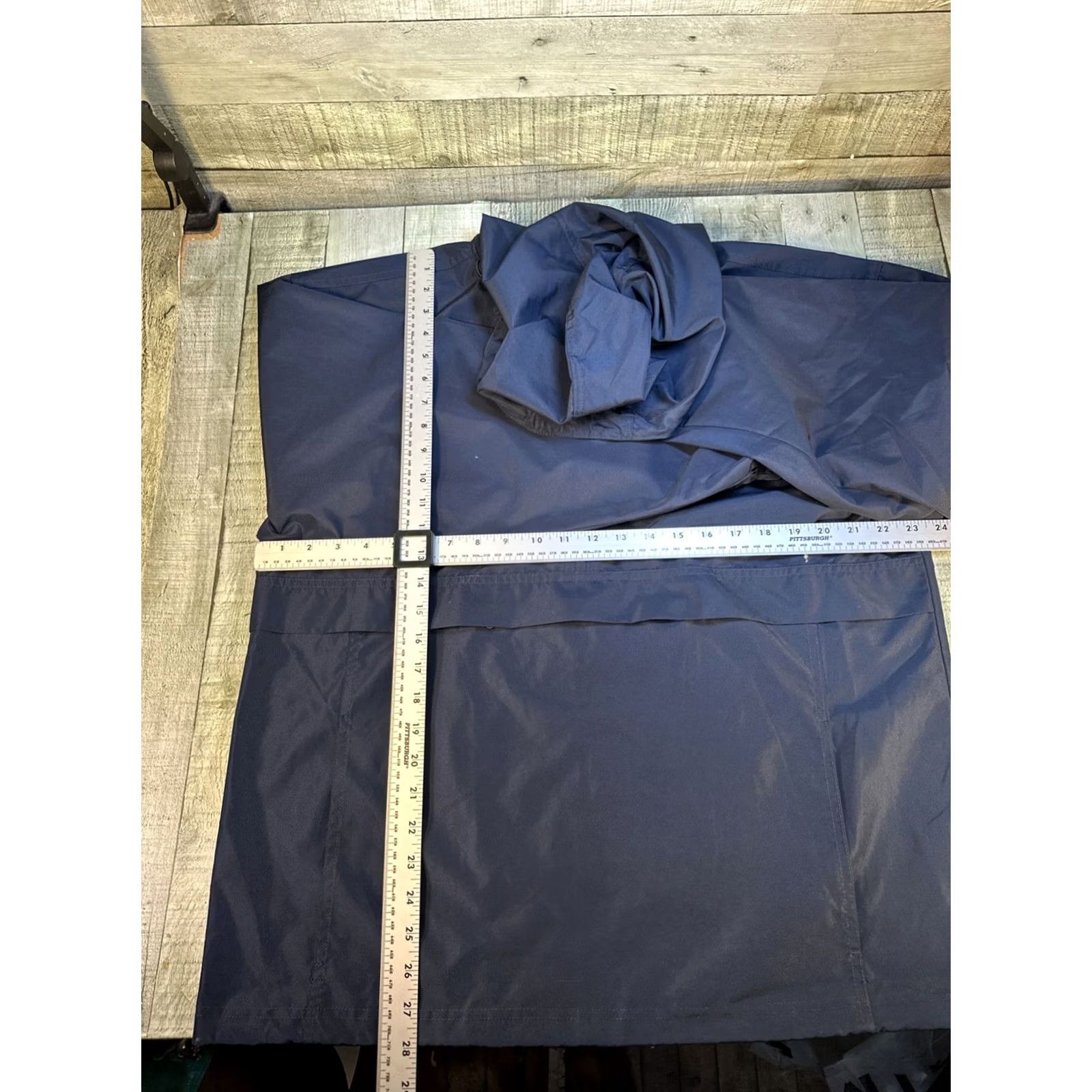 Champion Champion Anorak Windbreaker Jacket Men L Navy Blue Hooded Lightweight 1/4 Zip Softshell Nylon Logo Zipper Size US L / EU 52-54 / 3 - 4 Thumbnail
