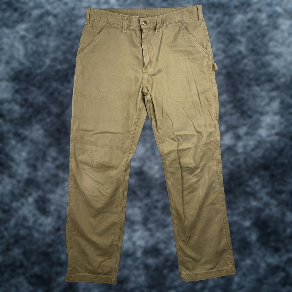 Carhartt Carhartt Pants Mens 38x34 Brown Relaxed Fit Carpenter Utility Workwear B324 - Vintage? No Size US 38 / EU 54 - 1 Thumbnail