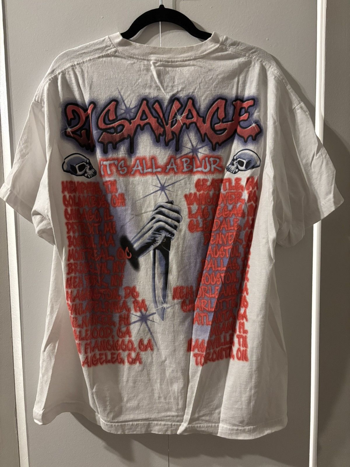 21 Savage × Drake Drake Its All A Blur Tour 21 Savage Tee XL IAAB 2023 Size US XL / EU 56 / 4 - 2 Thumbnail