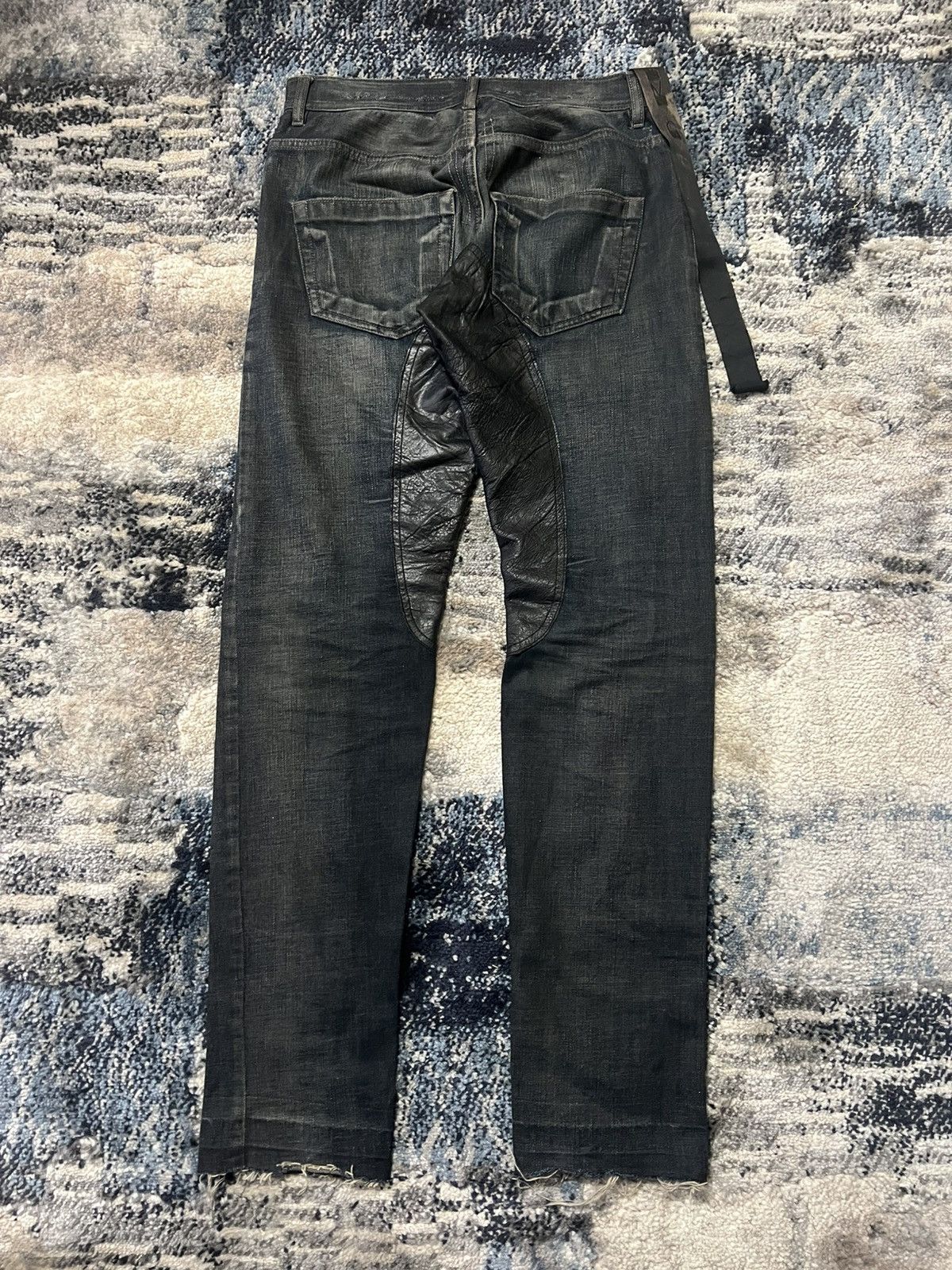 Rick Owens Rick Owens Olmar n Mirta Stag Lambskin Biker Detroit Denims Size US 30 / EU 46 - 4 Thumbnail
