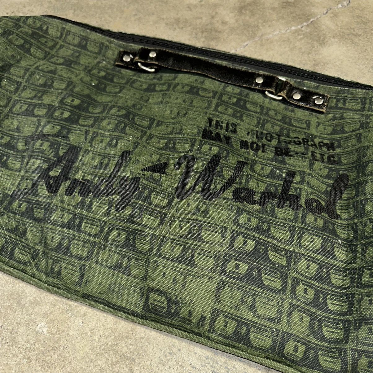Andy Warhol Vintage 90s Andy Warhol Dollar Sign Duffel Size ONE SIZE - 1 Thumbnail
