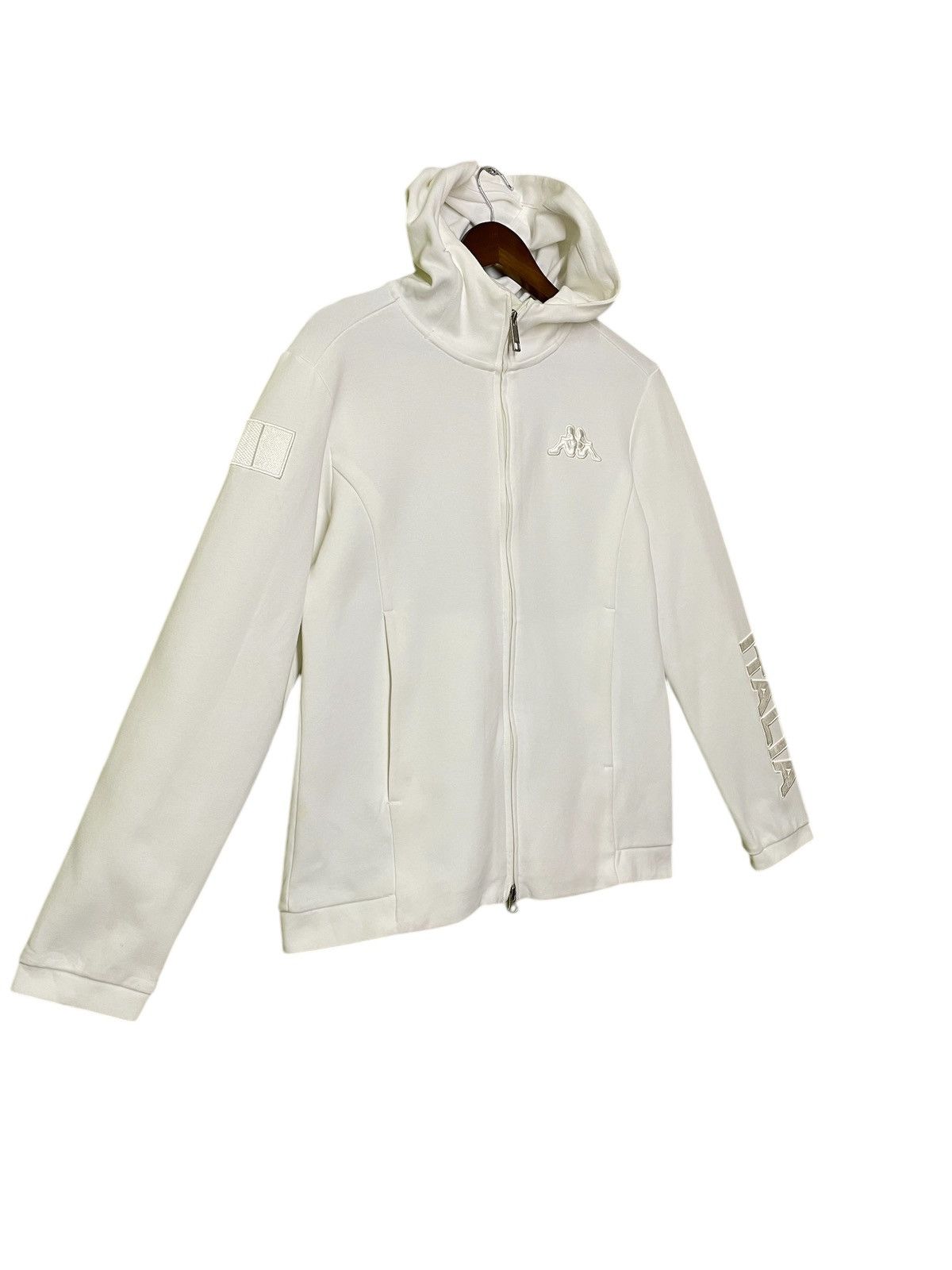 Japanese Brand × Kappa KAPPA hodiee embroidered small logo sweatshirt white Size US S / EU 44-46 / 1 - 3 Thumbnail