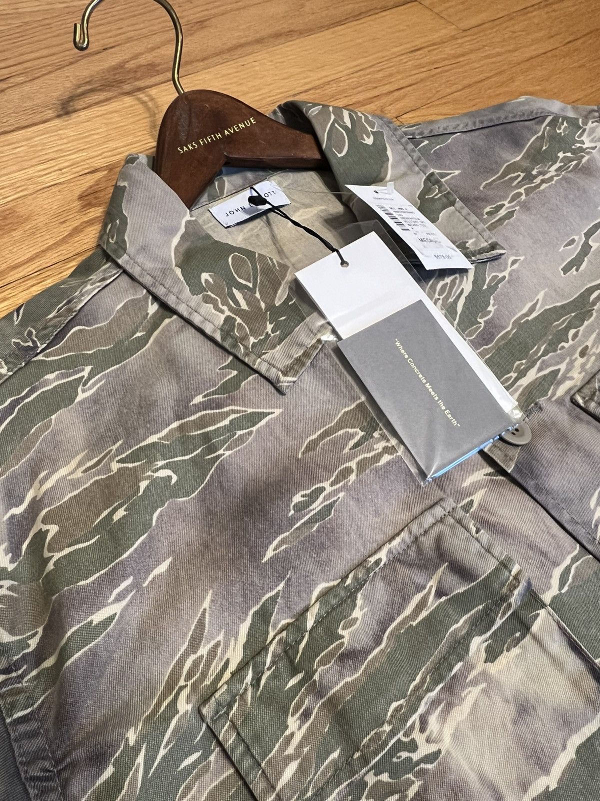John Elliott Military Hemi Shirt Washed Tiger Camo Size US M / EU 48-50 / 2 - 1 Thumbnail