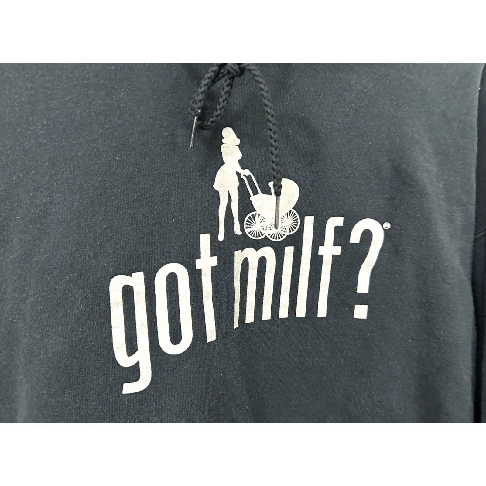 Vintage VTG Got MILF? Skate Funny Humor Novelty Black Thick Hoodie Sweatshirt XL Mens Size US XL / EU 56 / 4 - 2 Thumbnail