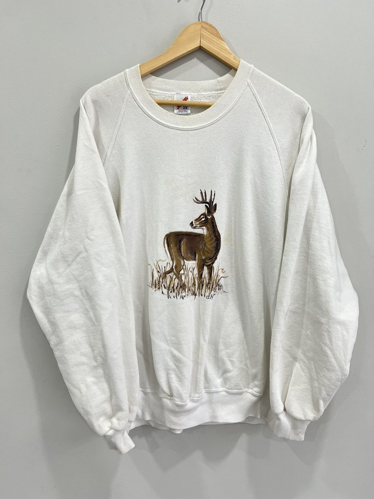 Vintage Vintage Deer Sweater Sweatshirt animal Size US XXL / EU 58 / 5 - 1 Thumbnail